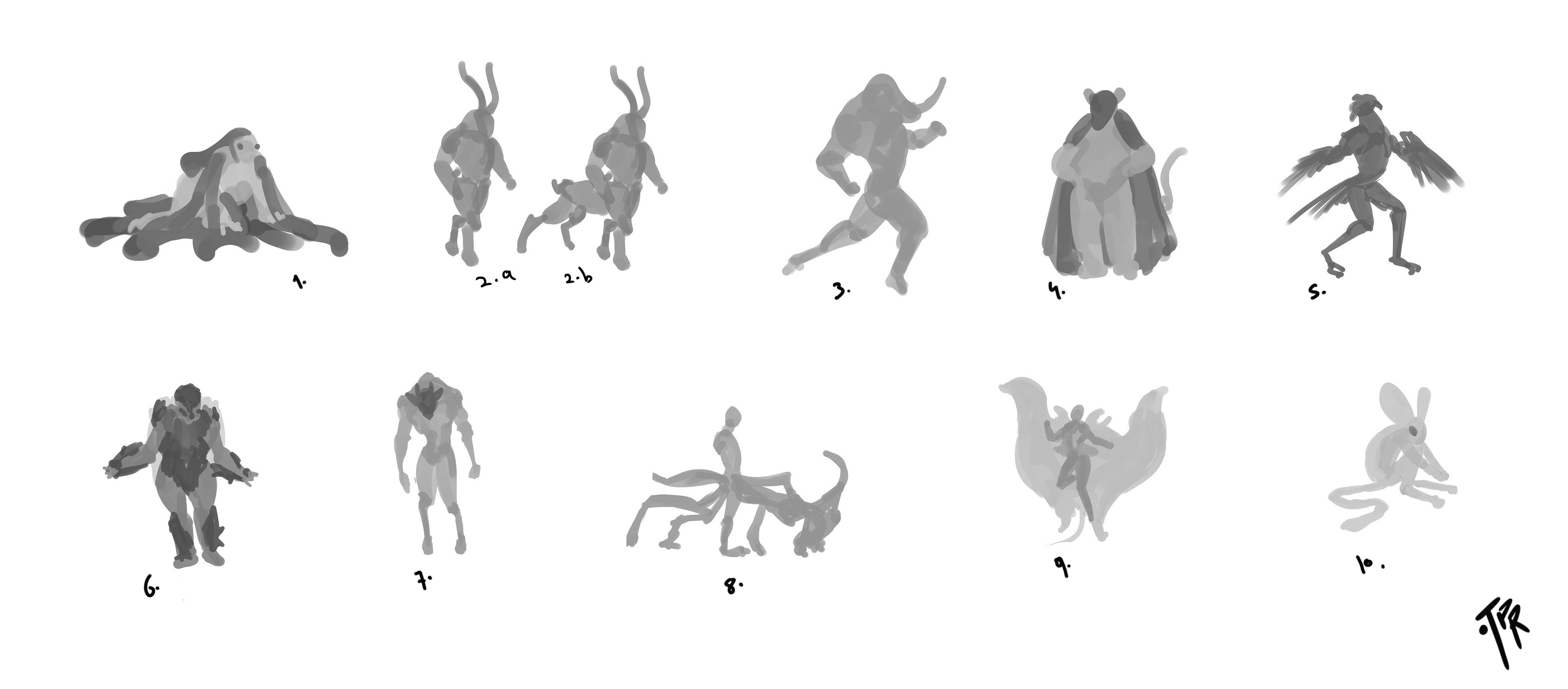Initial exploration sketches 