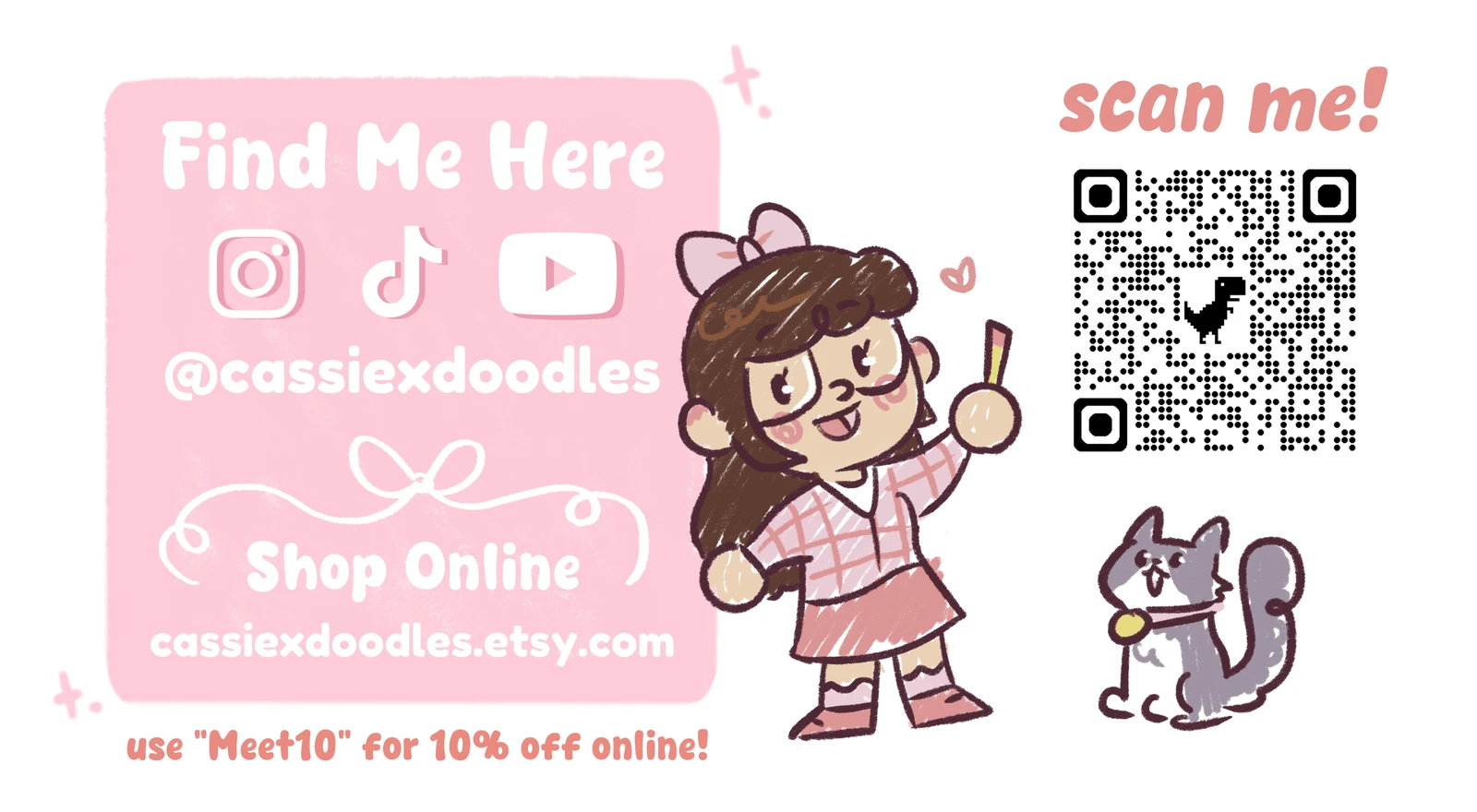 Business Card Design - Cassie xDoodles