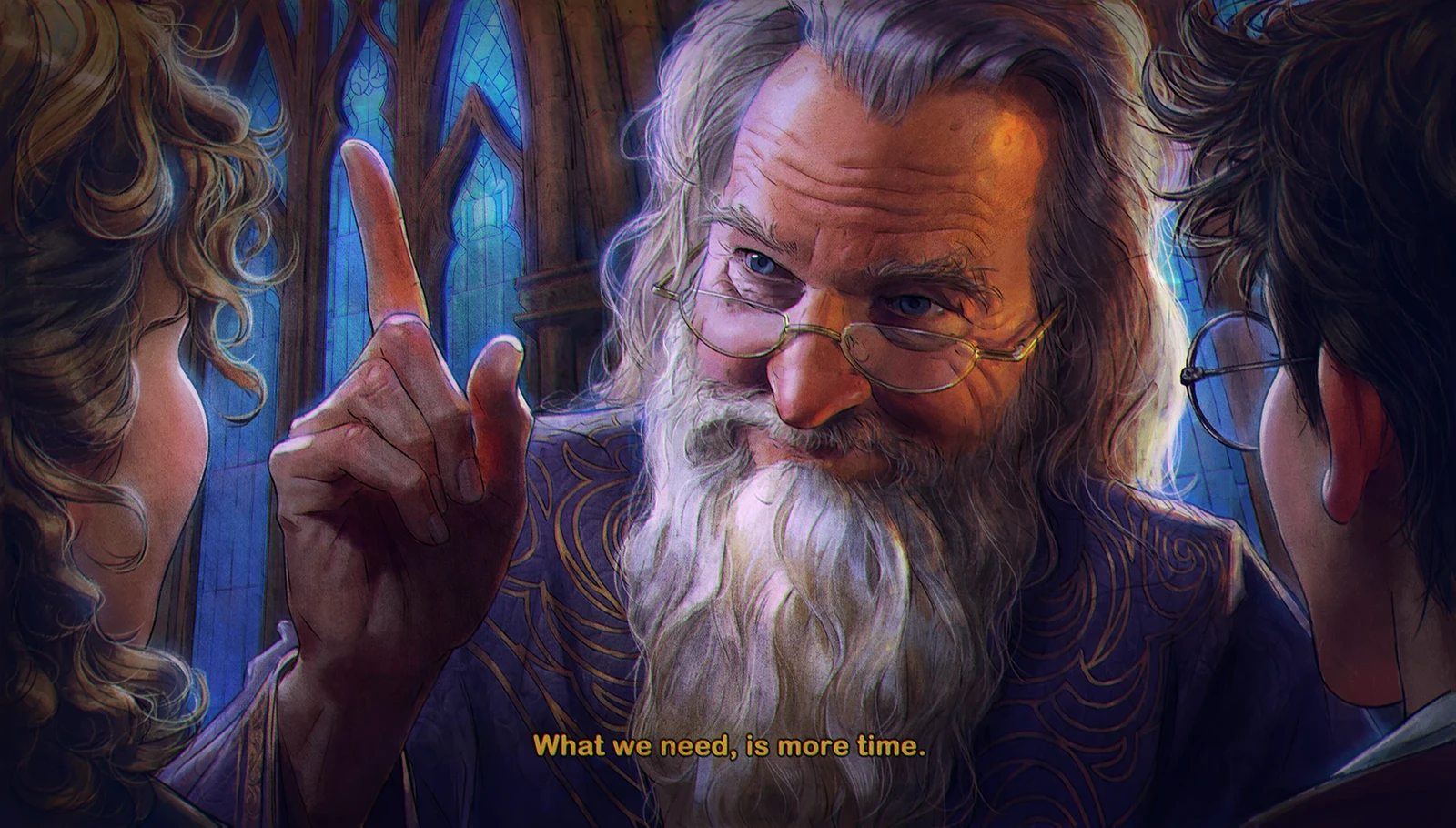 Harry Potter And The Prisoner of Azkaban-Professor Dumbledore-FanArt-25-Chapter-21 +Speed Painting process
