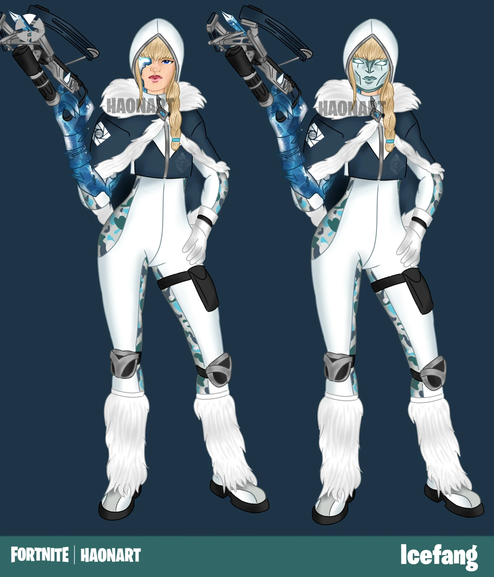 Icefang (Mask Off/On Styles) Concept Art