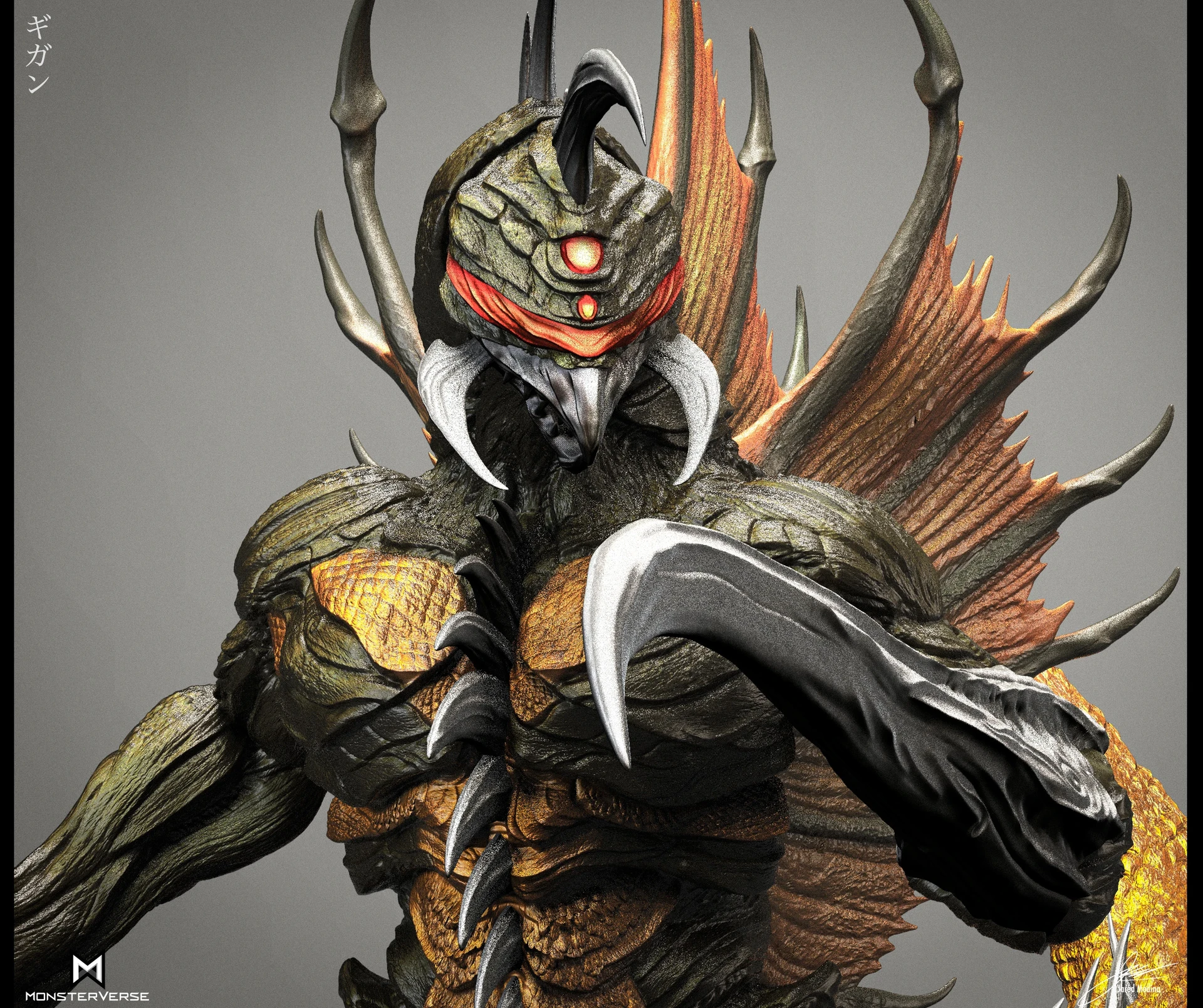 ArtStation - MonsterVerse Gigan Concept Design- ガイガン