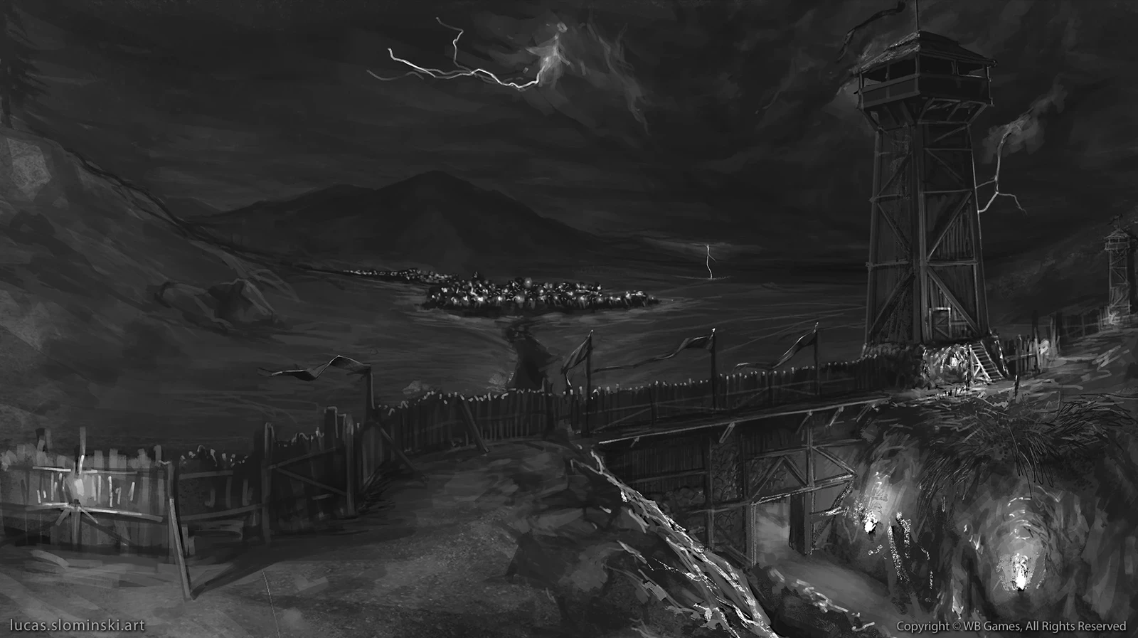Saruman's forces on approach to Helm's Dike