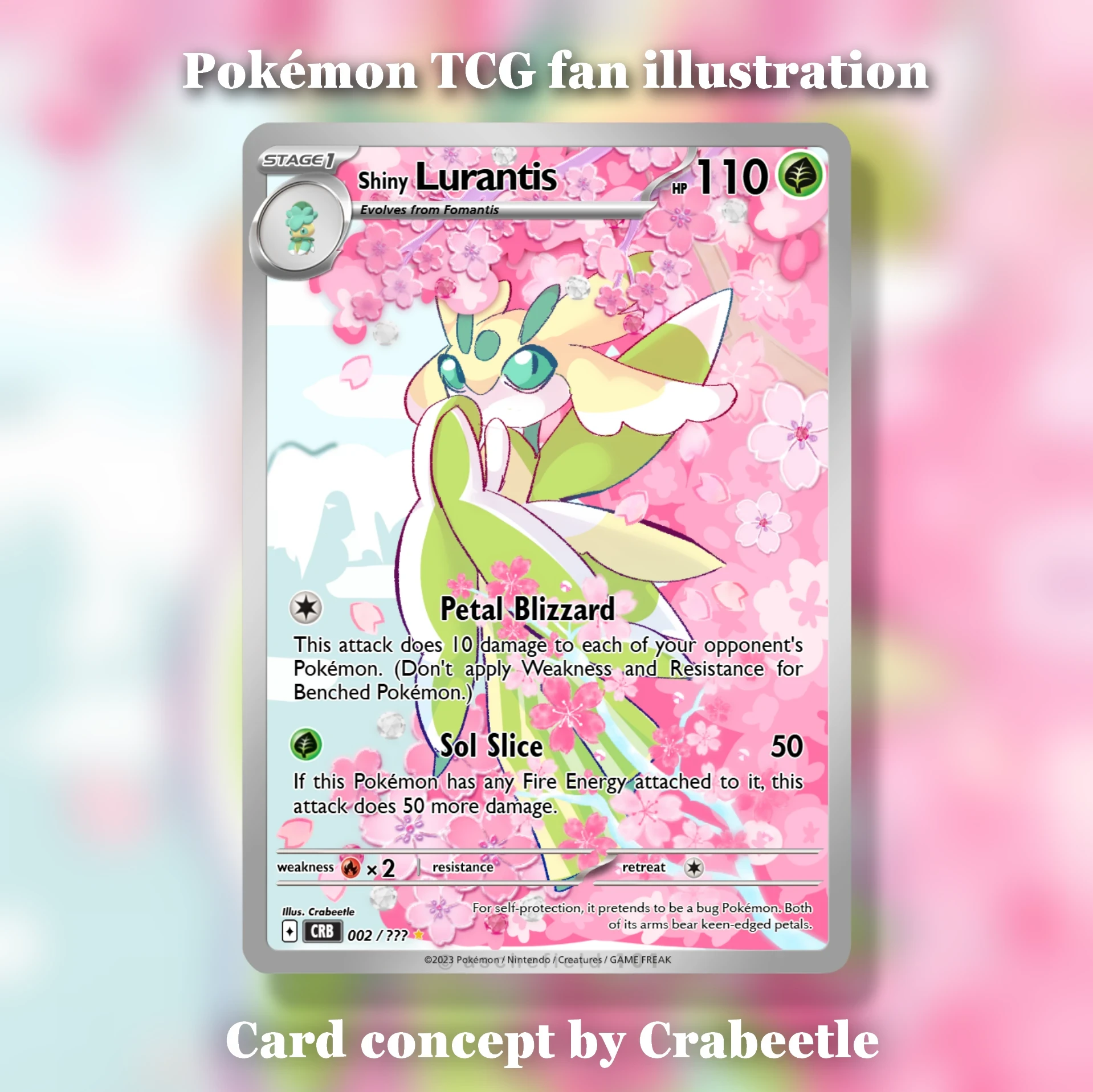 ArtStation - Shiny Lurantis Pokemon card concept ArtStation - Shiny Lurantis Pokemon card concept
