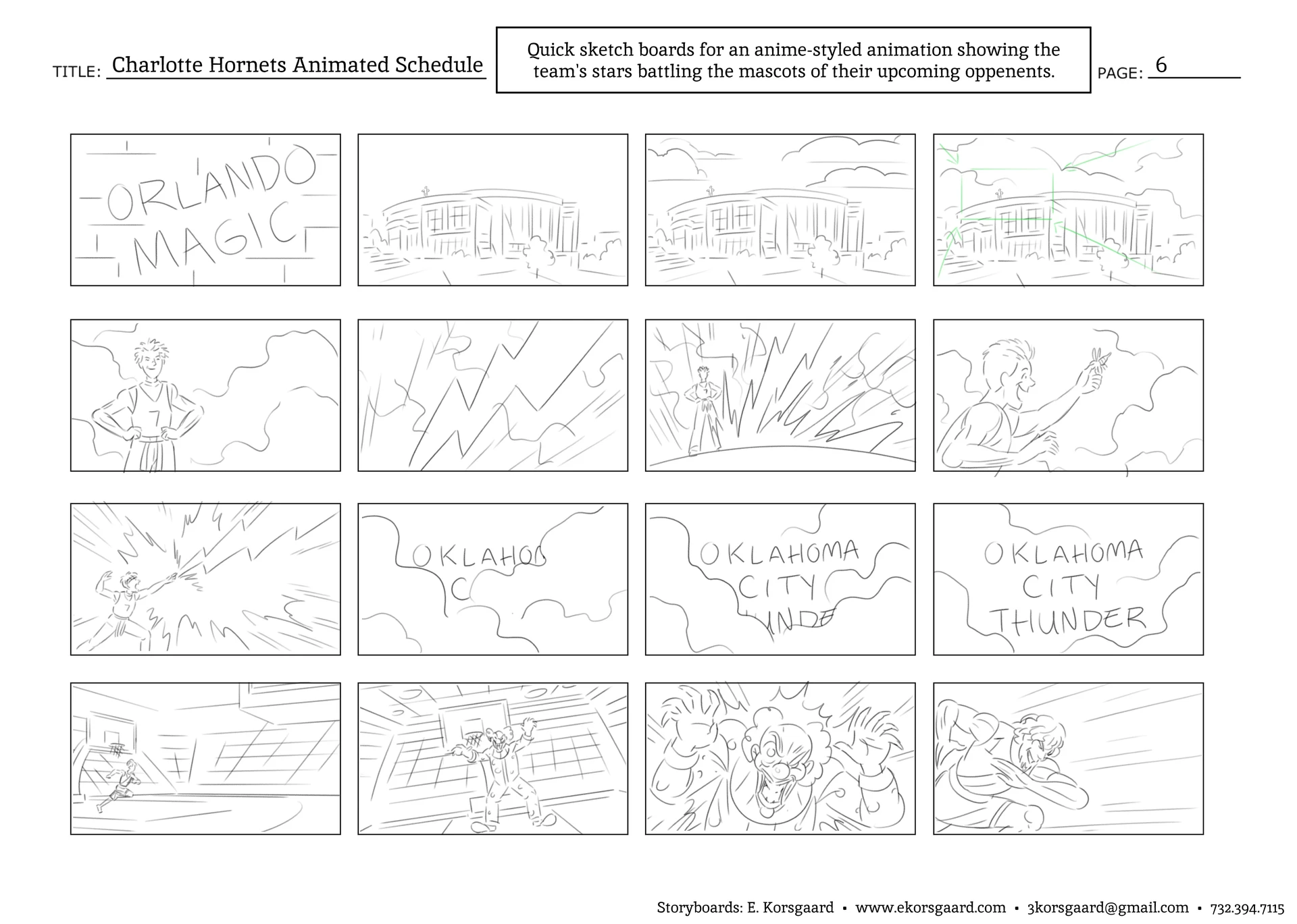 E. Korsgaard - Live Action and Advertising Storyboards