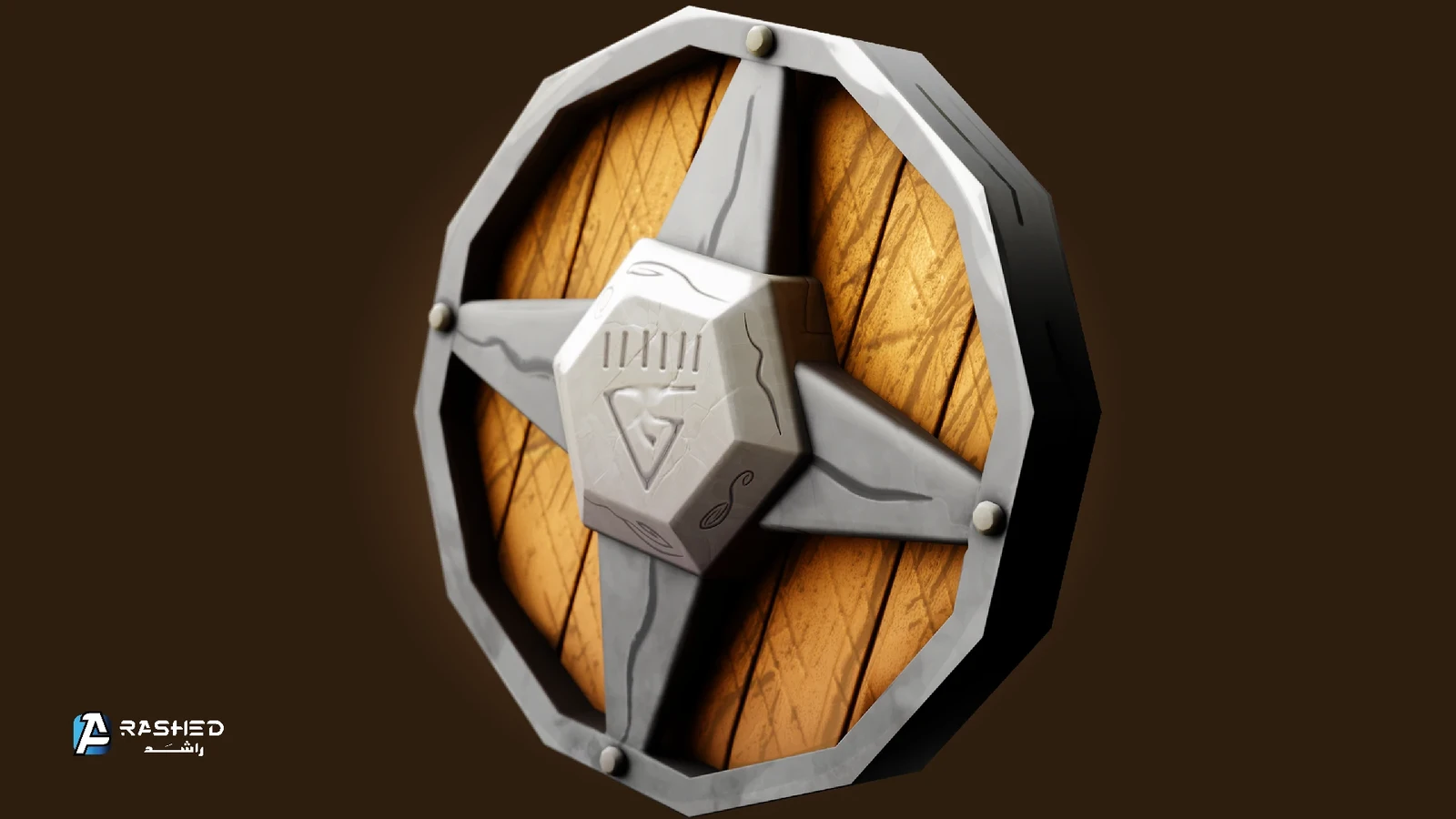 Stylized Wooden Shield | درع ستايلز خشبي