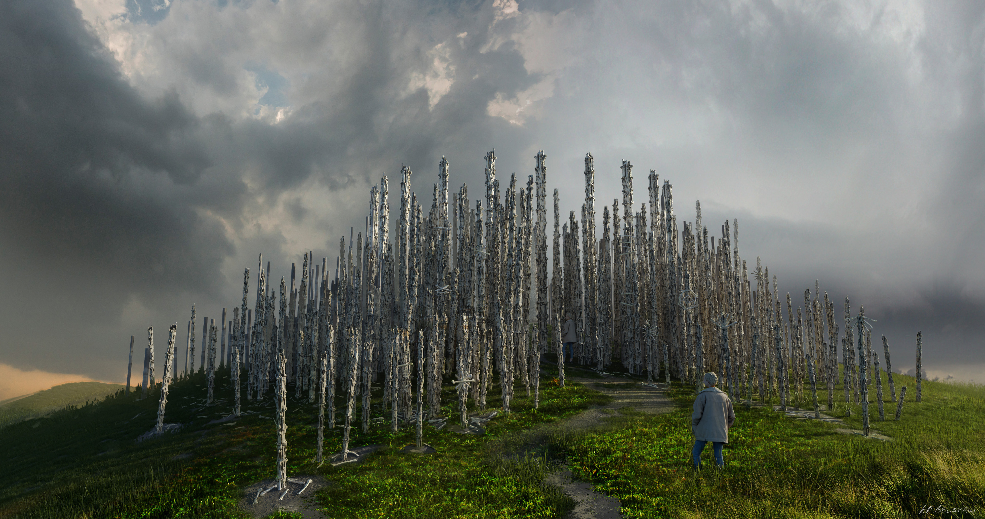 The first concept where Danny Boyle reacted with 'yeah, this is the way to go!!' Always a good place to reach as a concept artist!!