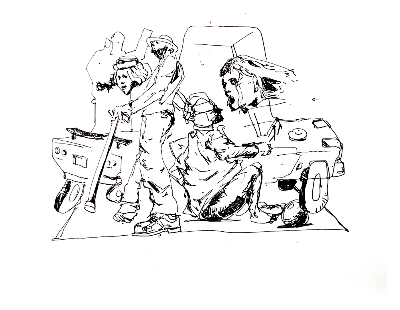 Untitled- 22x28 cm- Ink on paper, 2024