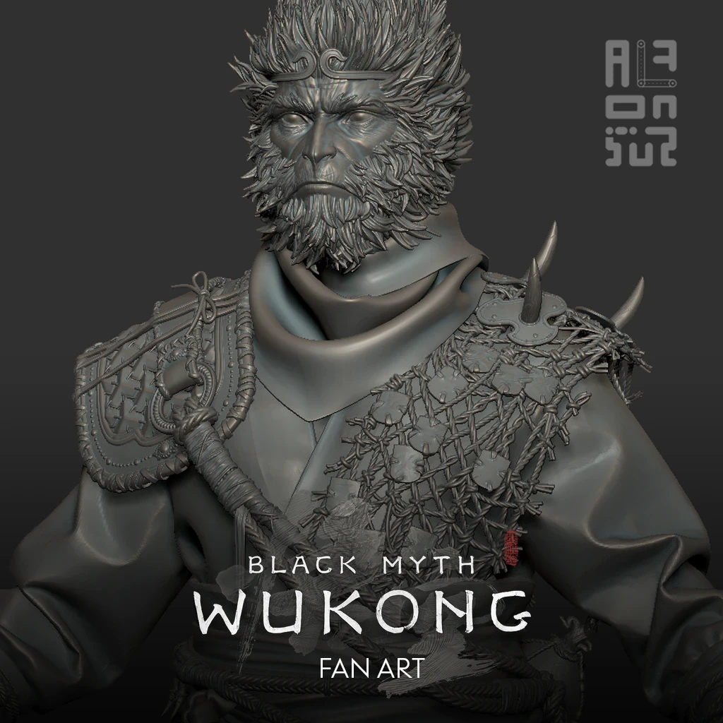 ArtStation Black Myth Wukong Fan Art Wukong (WIP) — free download