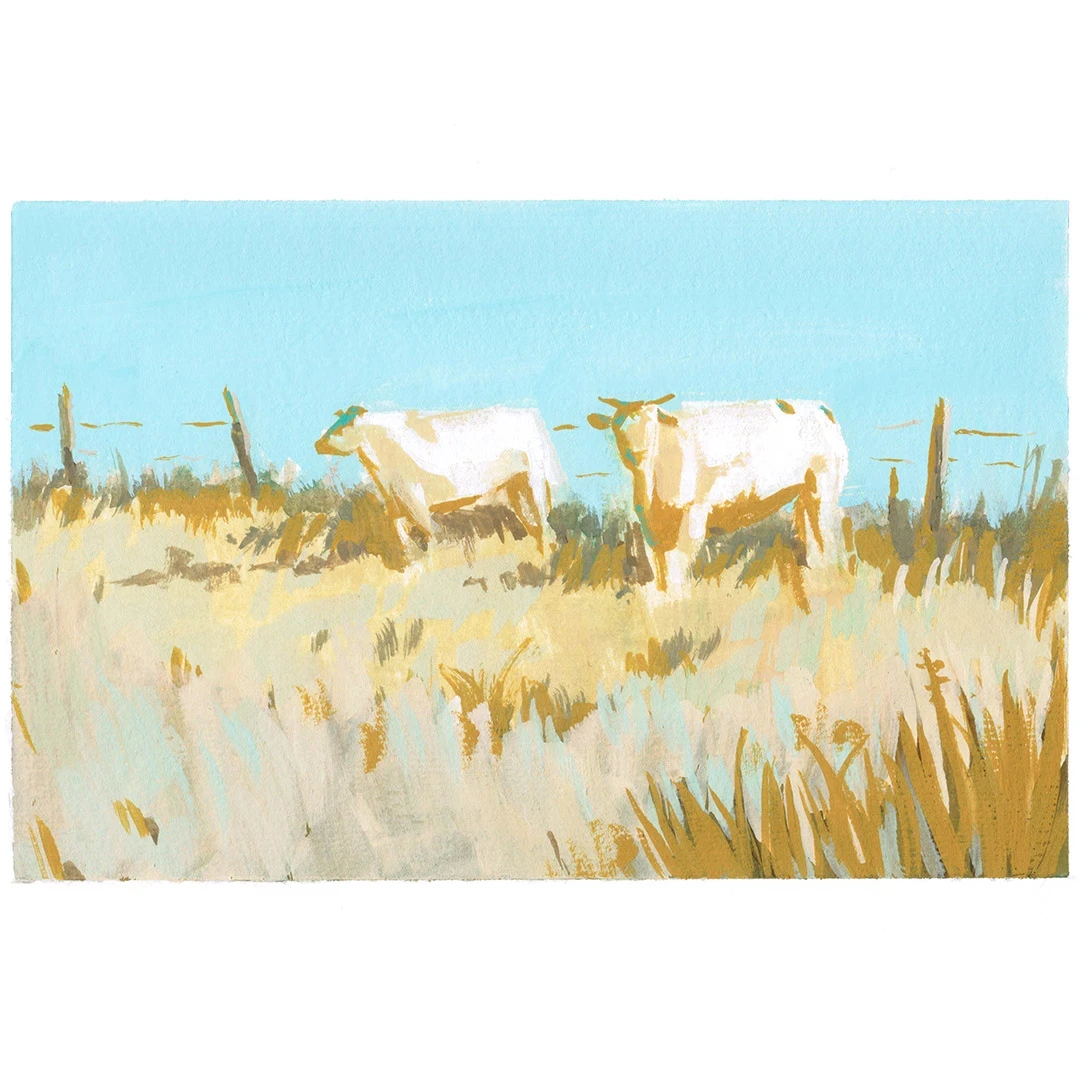 Gouache paintings