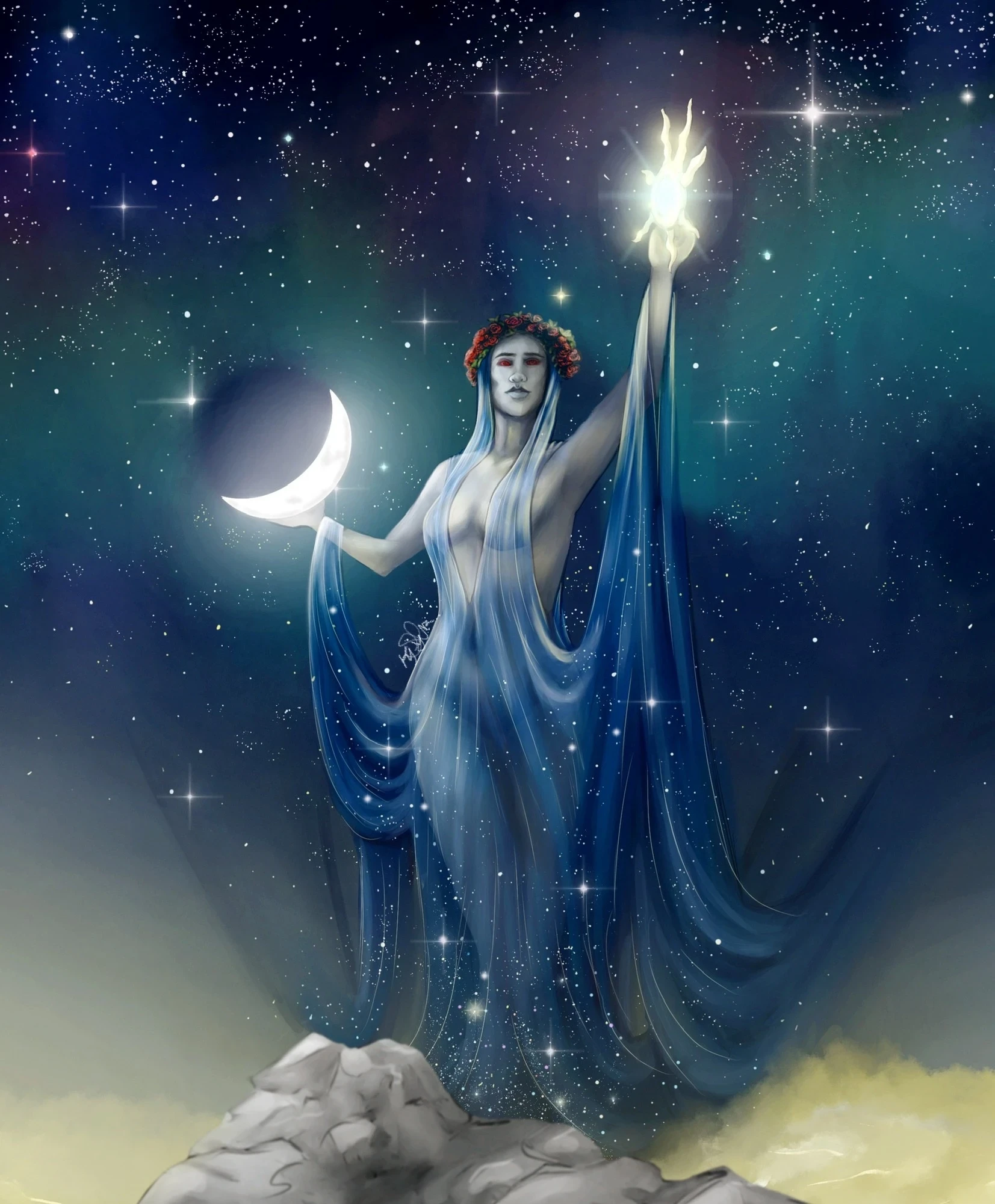 ArtStation - Based on the statue of Azura from Elder scrolls Skyrim