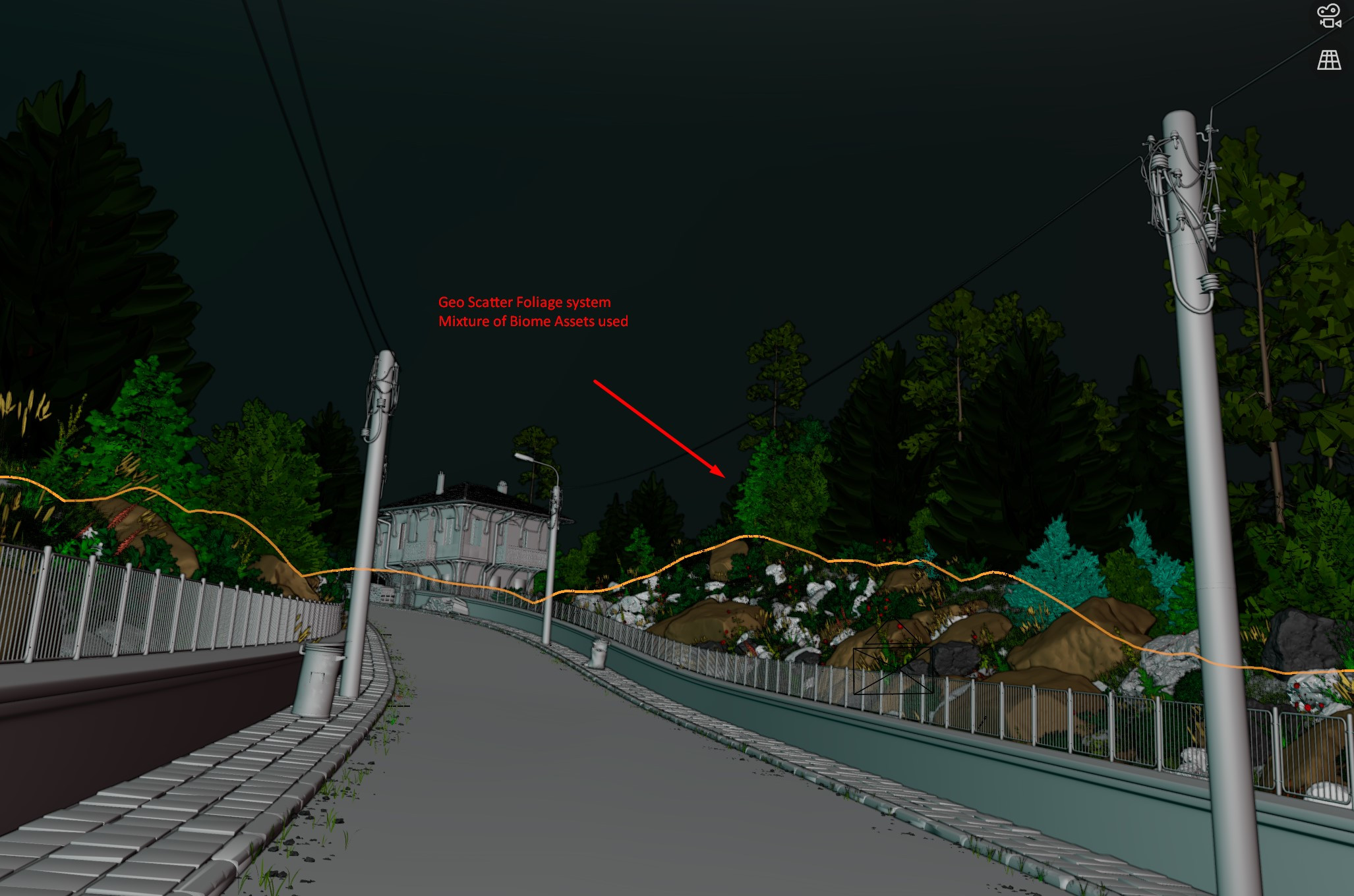 Geo_Scatter for major foliage population