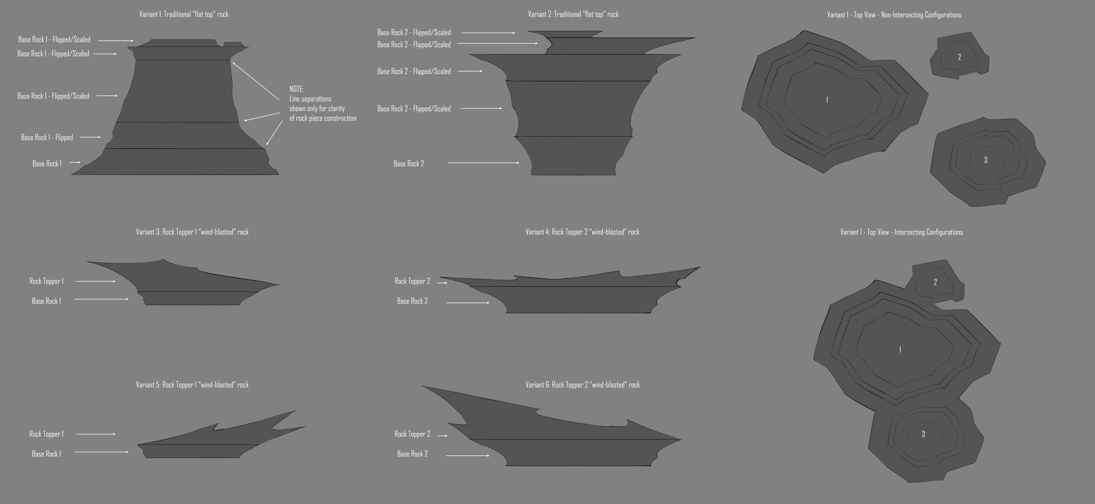 Construction reference for 3D environment models