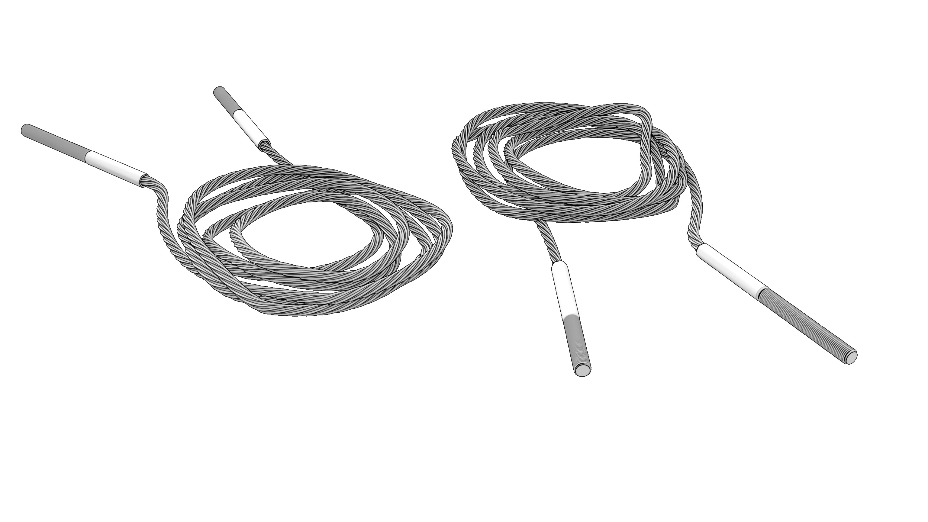 same with procedural steel cabling