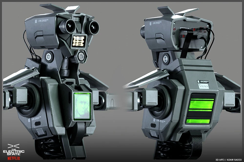 Early base drone torso and head.