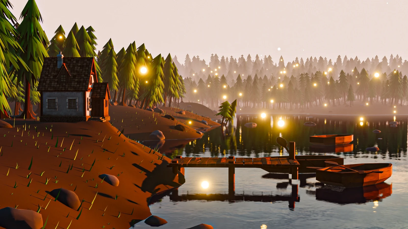 A quiet evening by the lake...