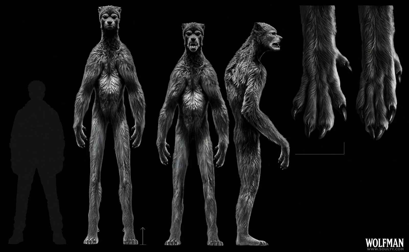 Wolfman design sheet. 