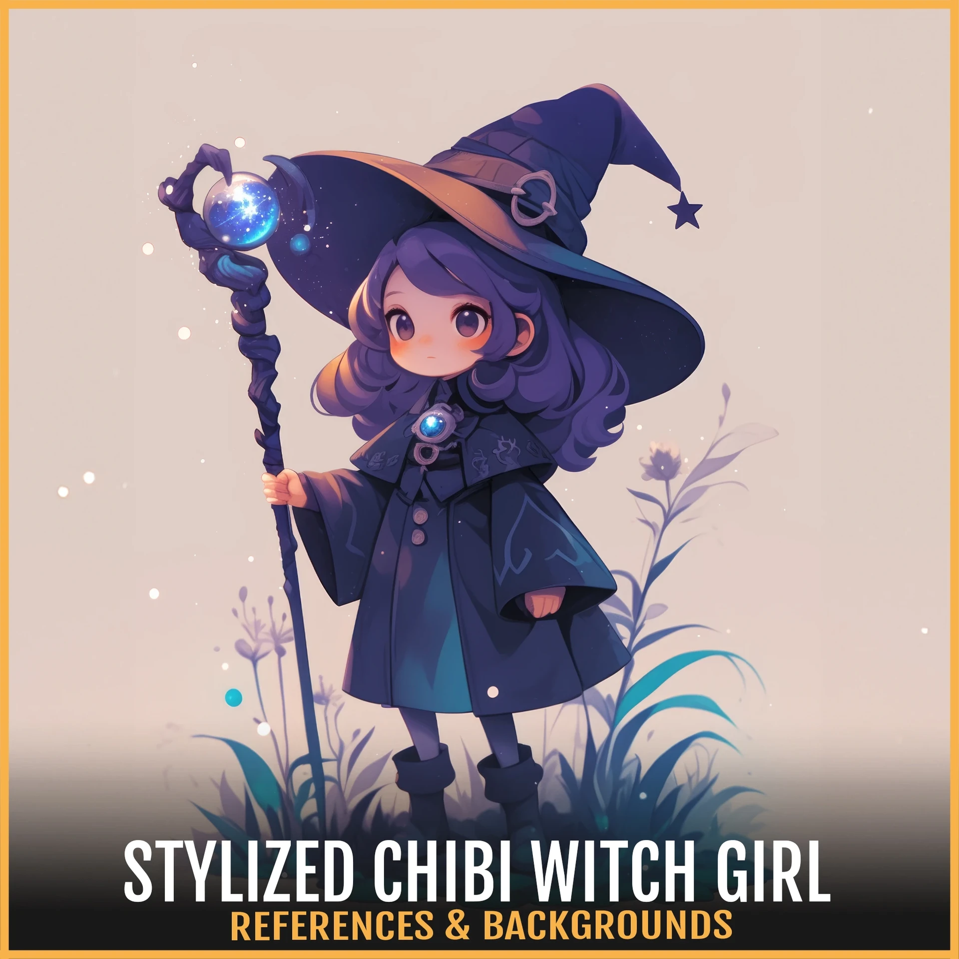 Artificial Dimension - 202 Stylized Chibi Witch Girl