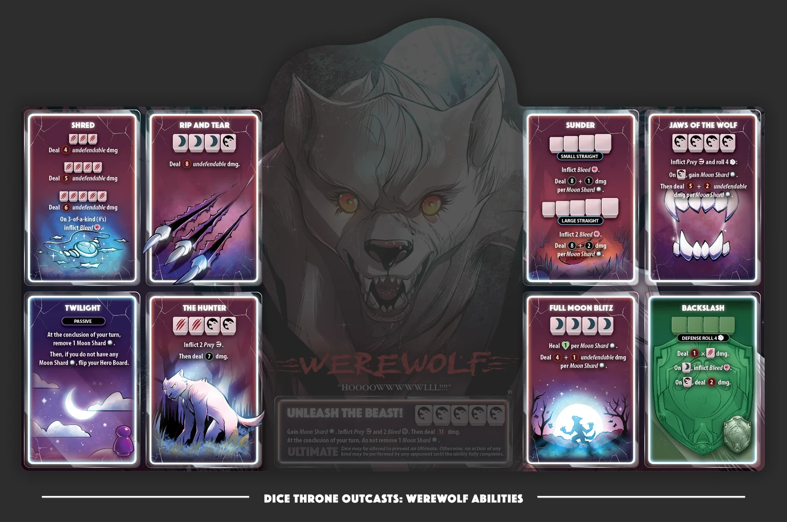 Dice Throne Outcasts: Werewolf