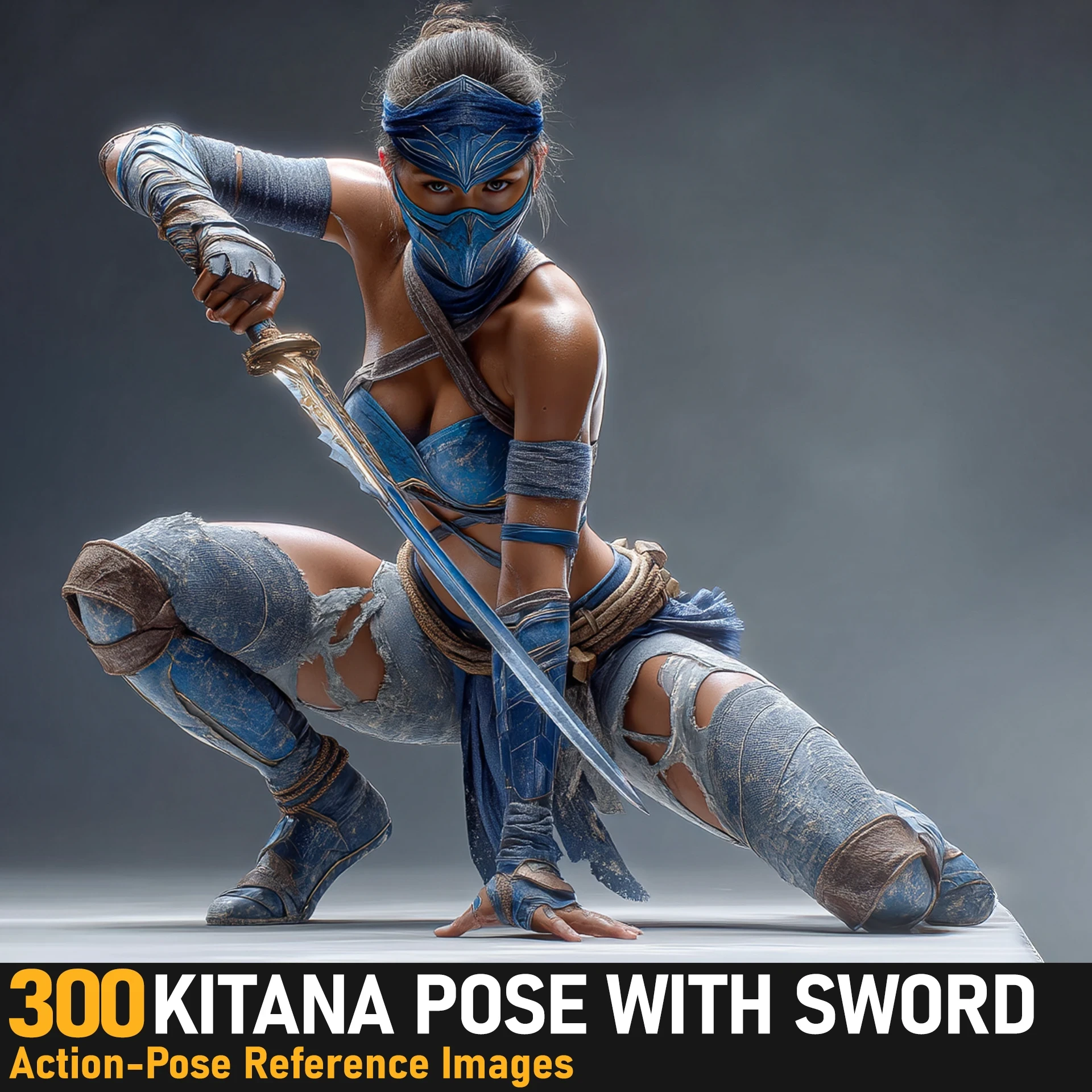 ArtStation - Kitana Pose With Sword| Action Pose Reference Images