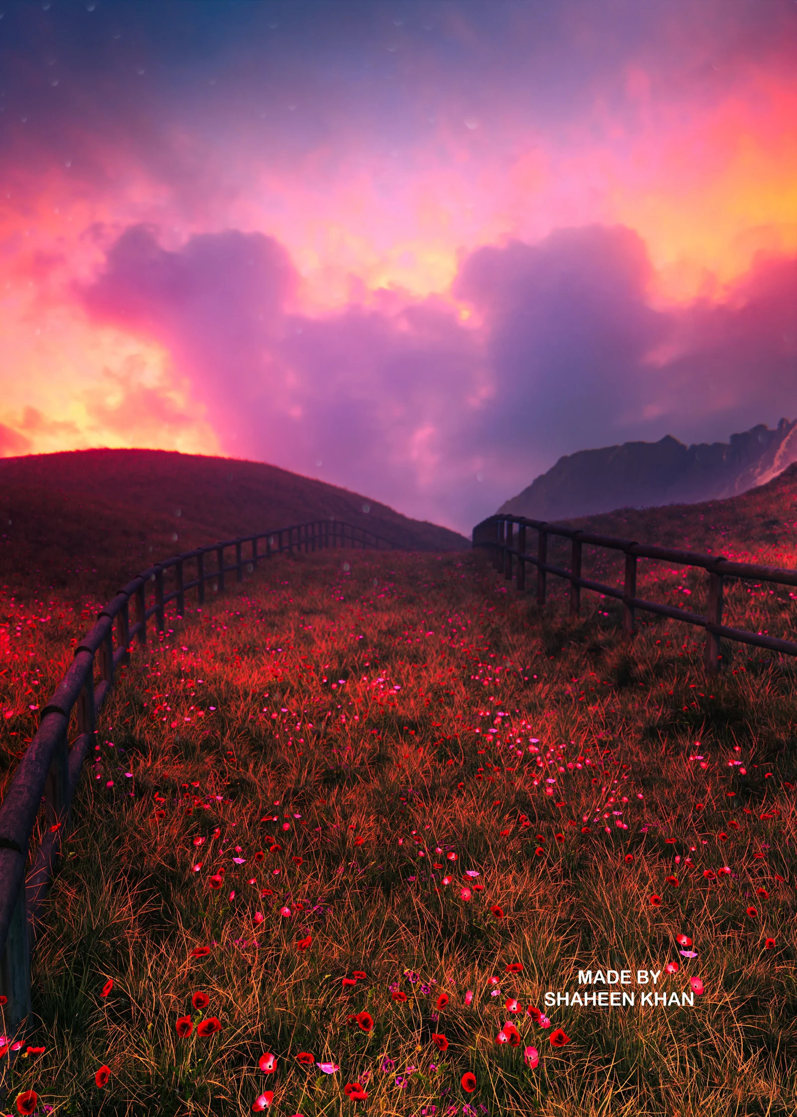 Fire Sky Mountains