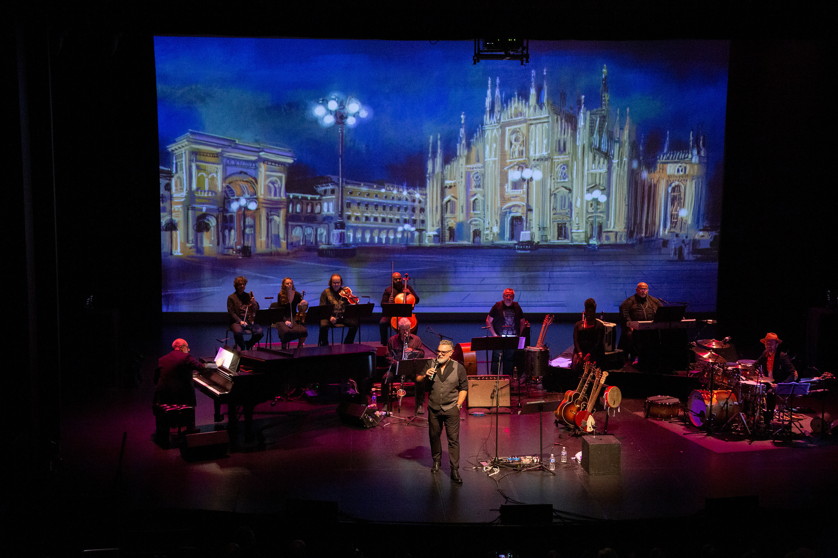 The PIAZZA DUOMO, in milian sets the stage for Dom's final song. 