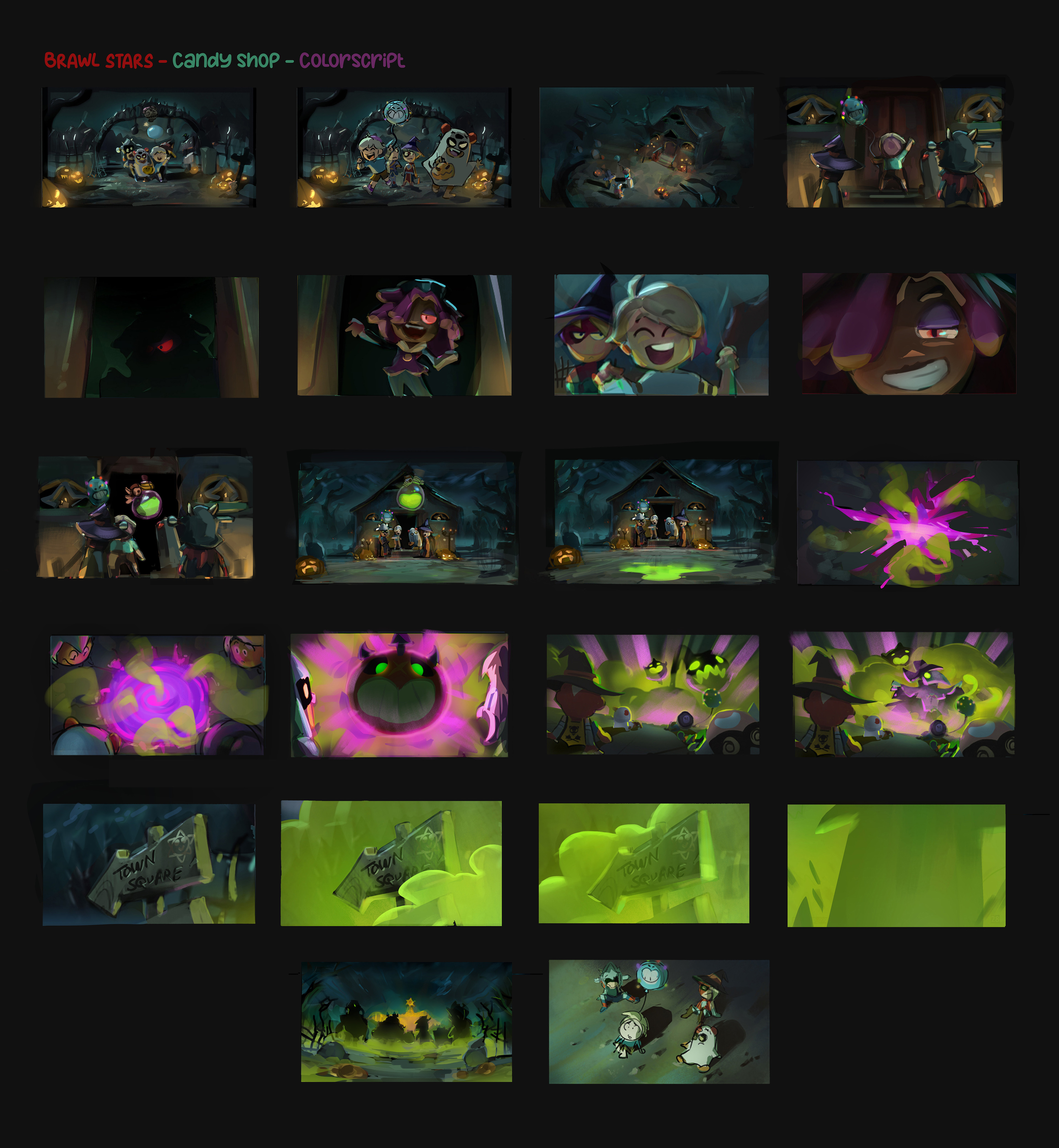 The color script I was able to work on with Roberto Gatto and Birk Brockdorf