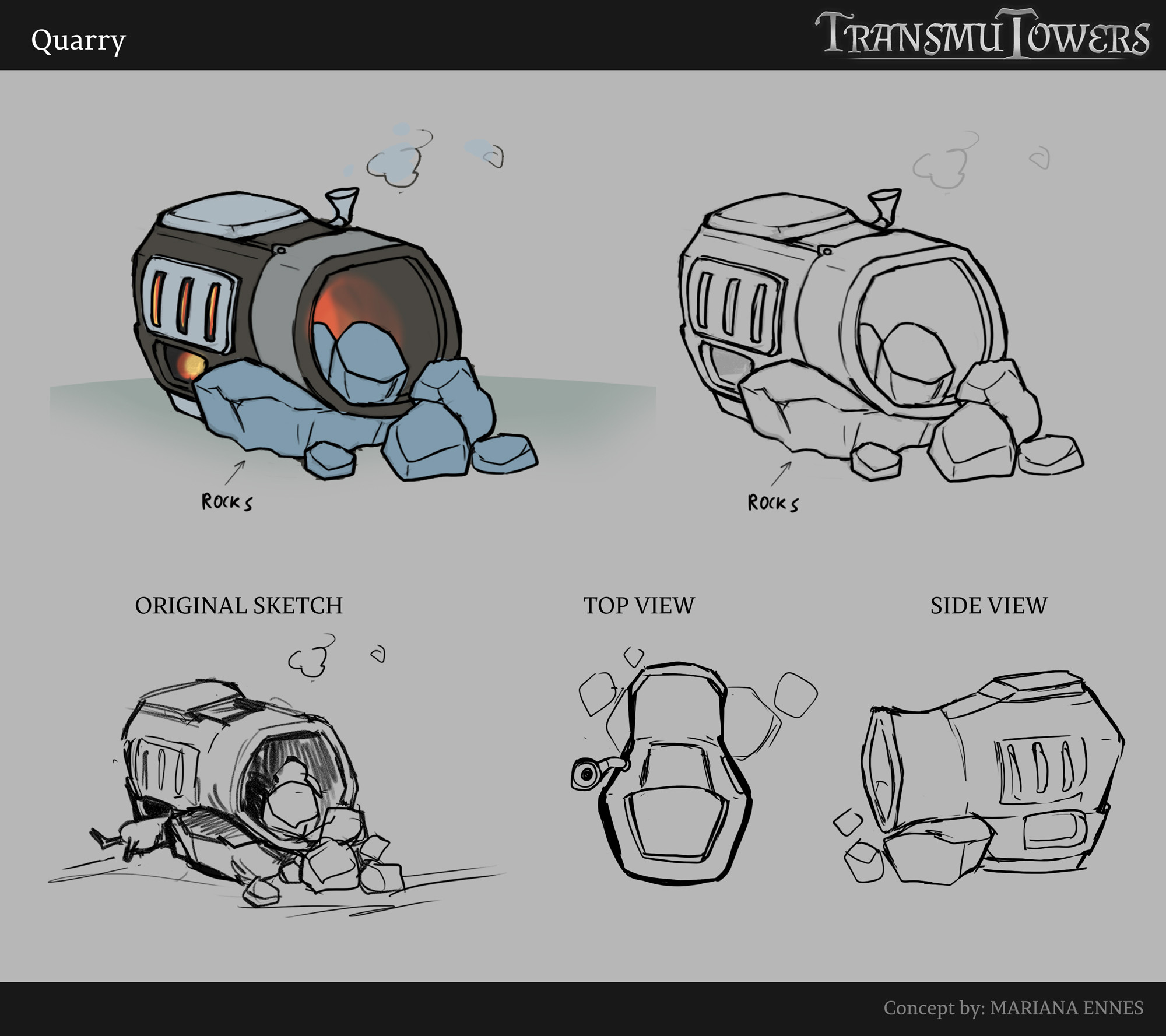 Building reference sheet. This  is where the player collects stone from the map nodes.