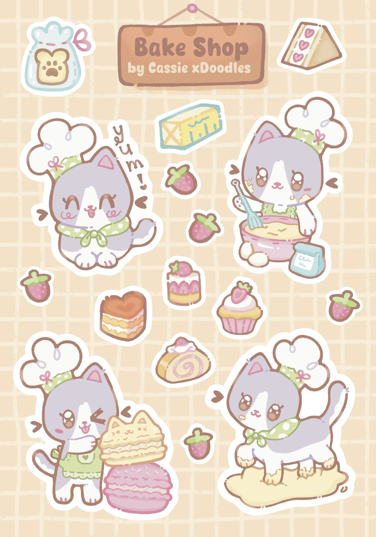 Sticker Sheet : Bake Shop