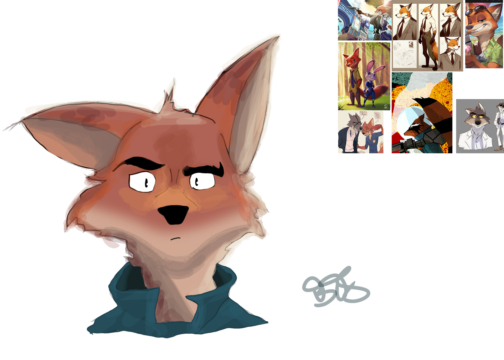 Character study, digital painting, photoshop