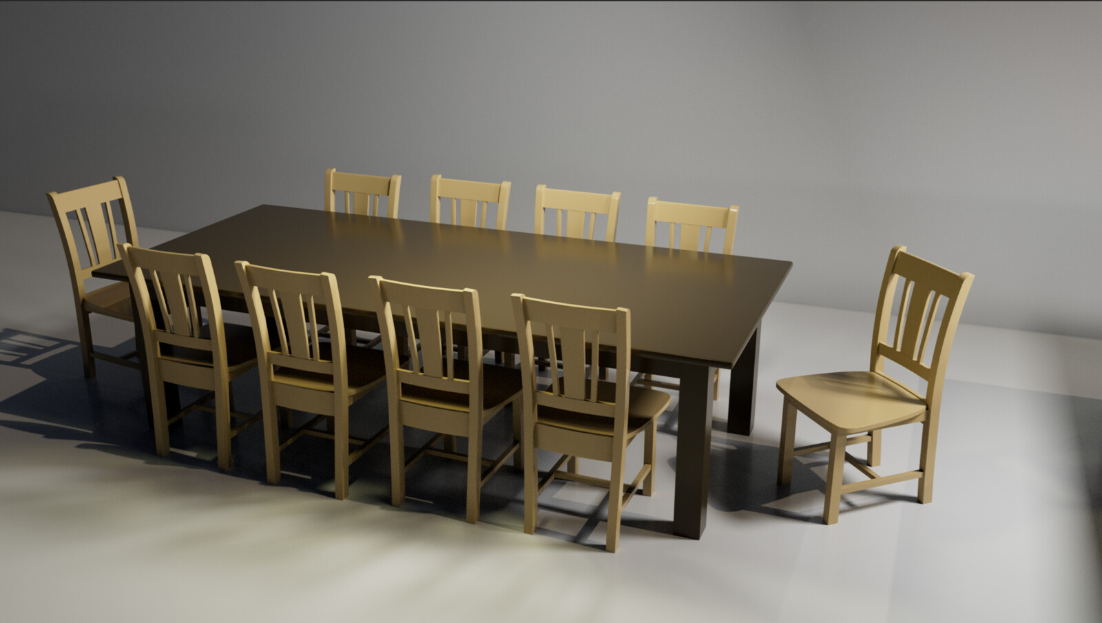 3d model of table (table only), maya