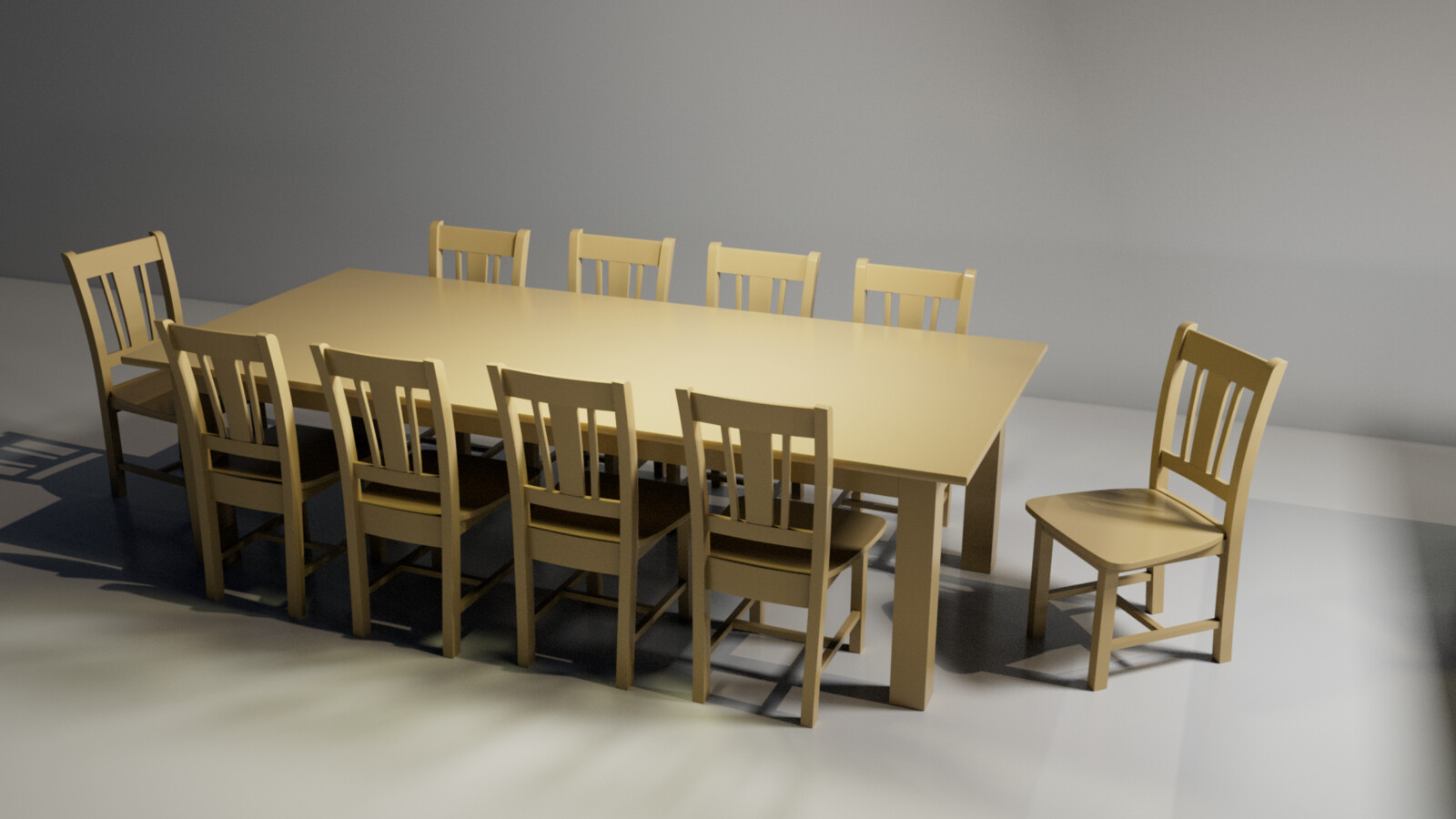3d model of table (table only), maya