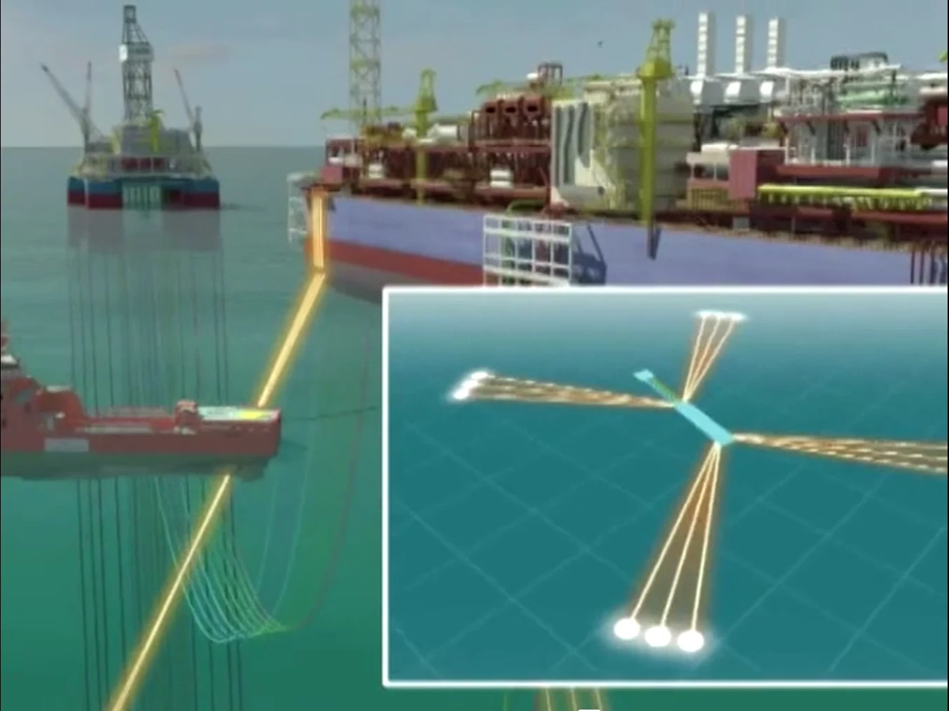 FPSO gas oil factory ships animations and models