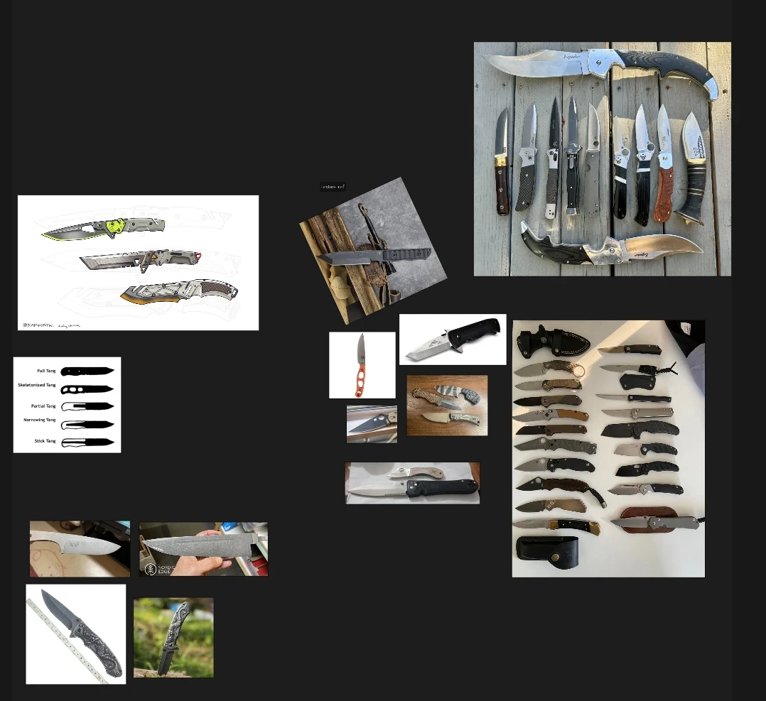 Knife reference board