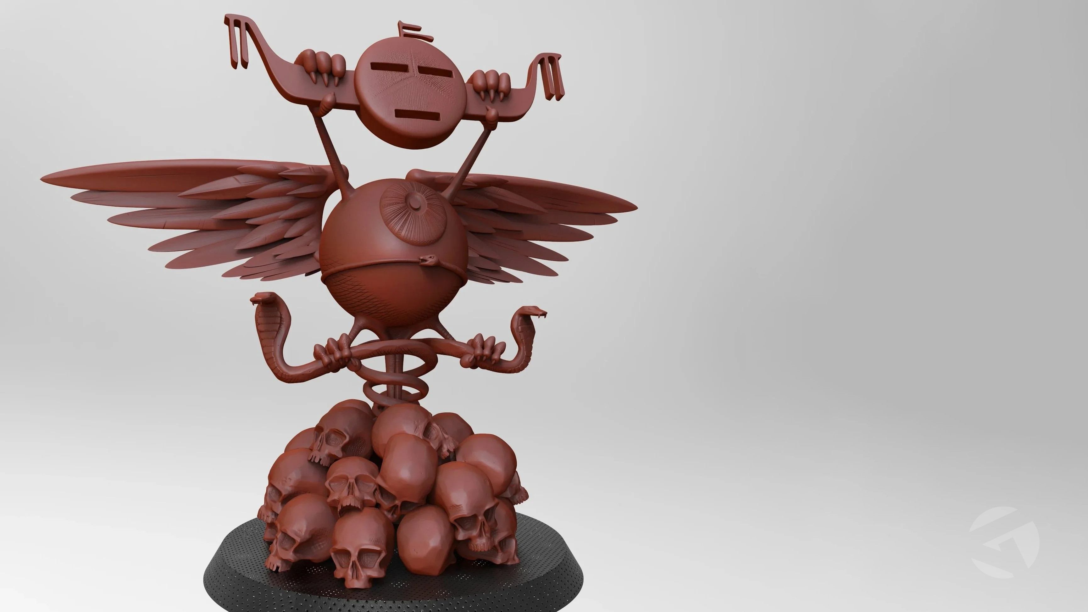 Front view Keyshot render of my Zbrush sculpt.