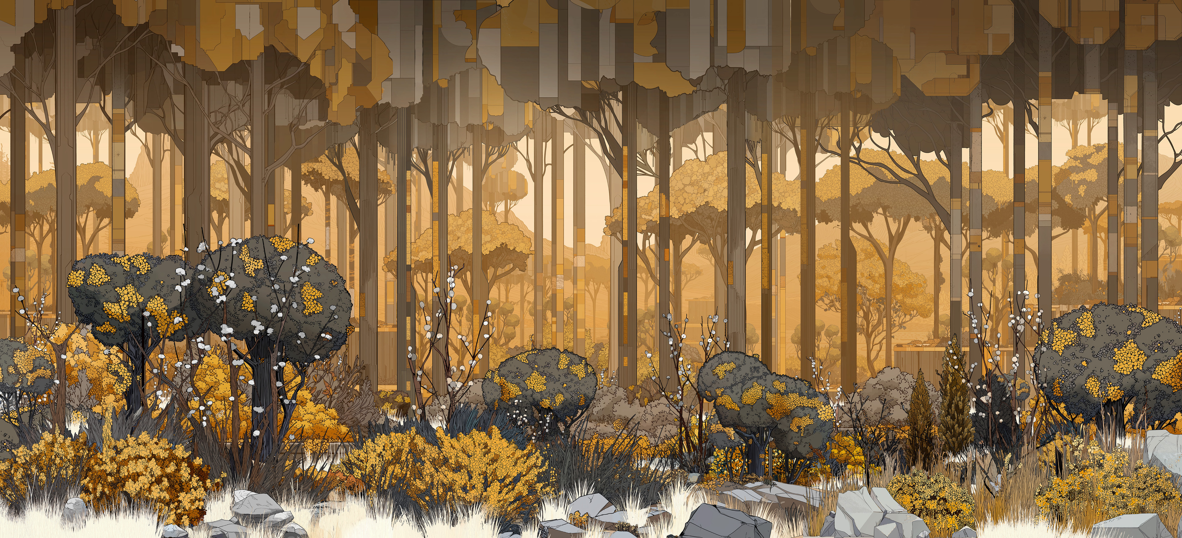 'The Forest and the Hunter'
Wide