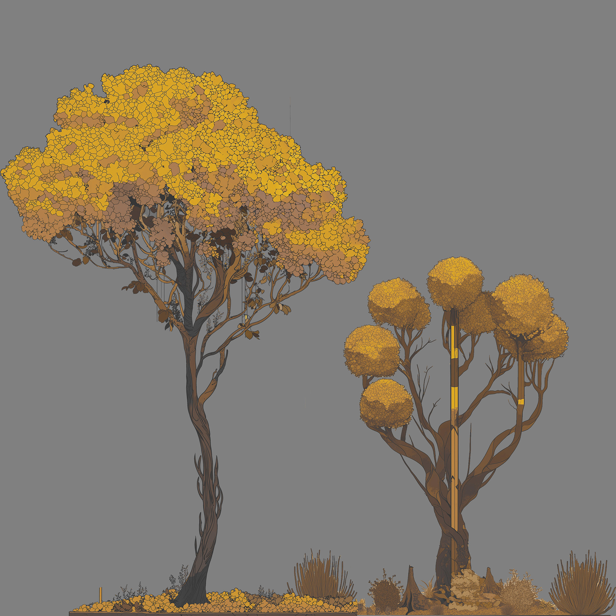 'The Forest and the Hunter' - elements