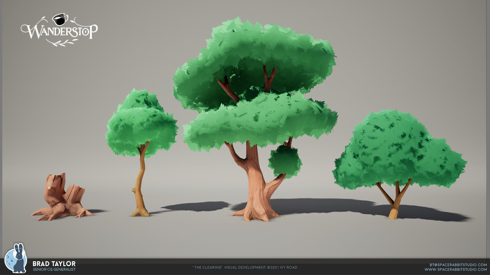 Clearing tree set, oak