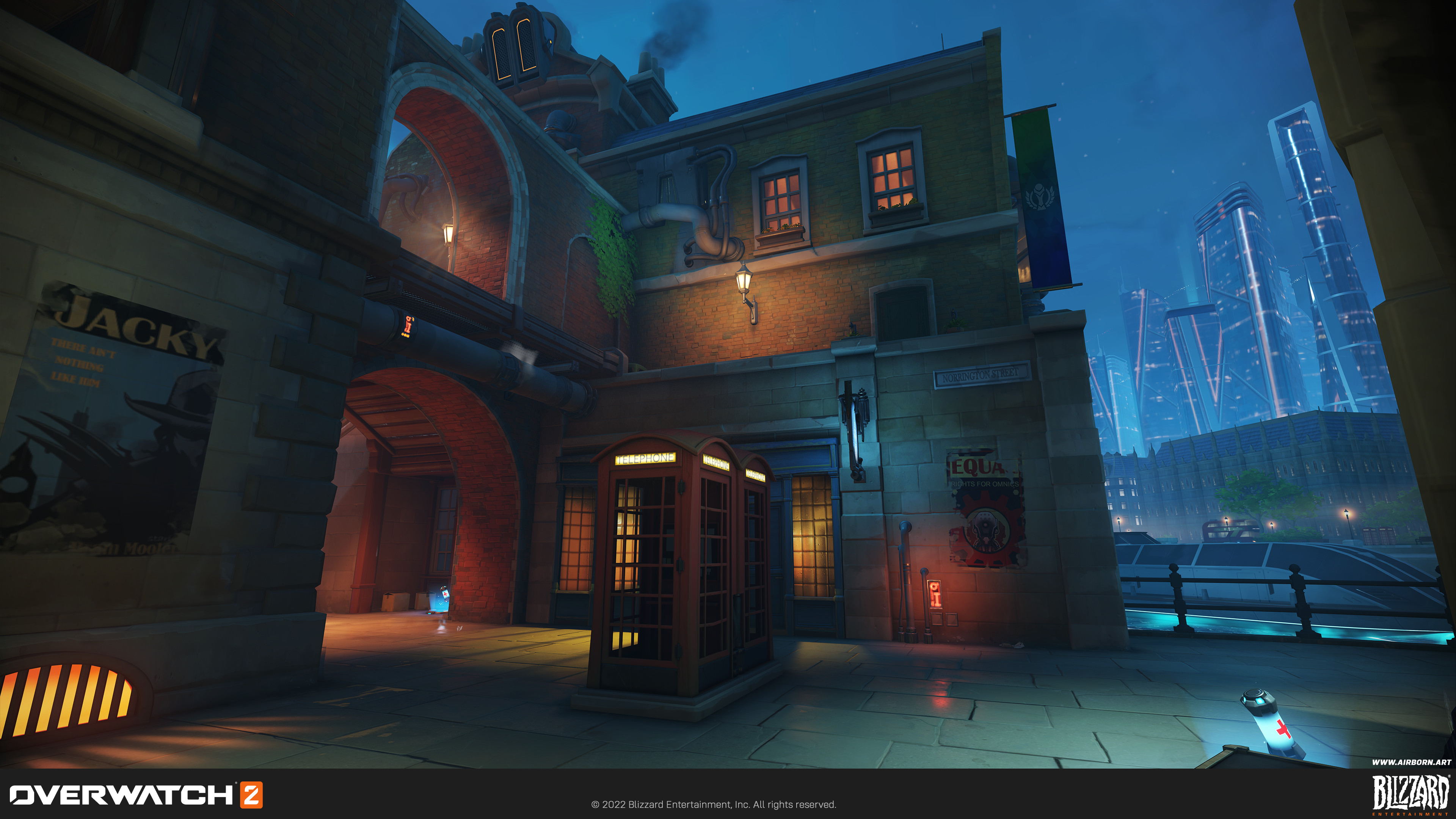 More riverside buildings and set dressing that I worked on. Middle arch buildings done by David Fraaß.