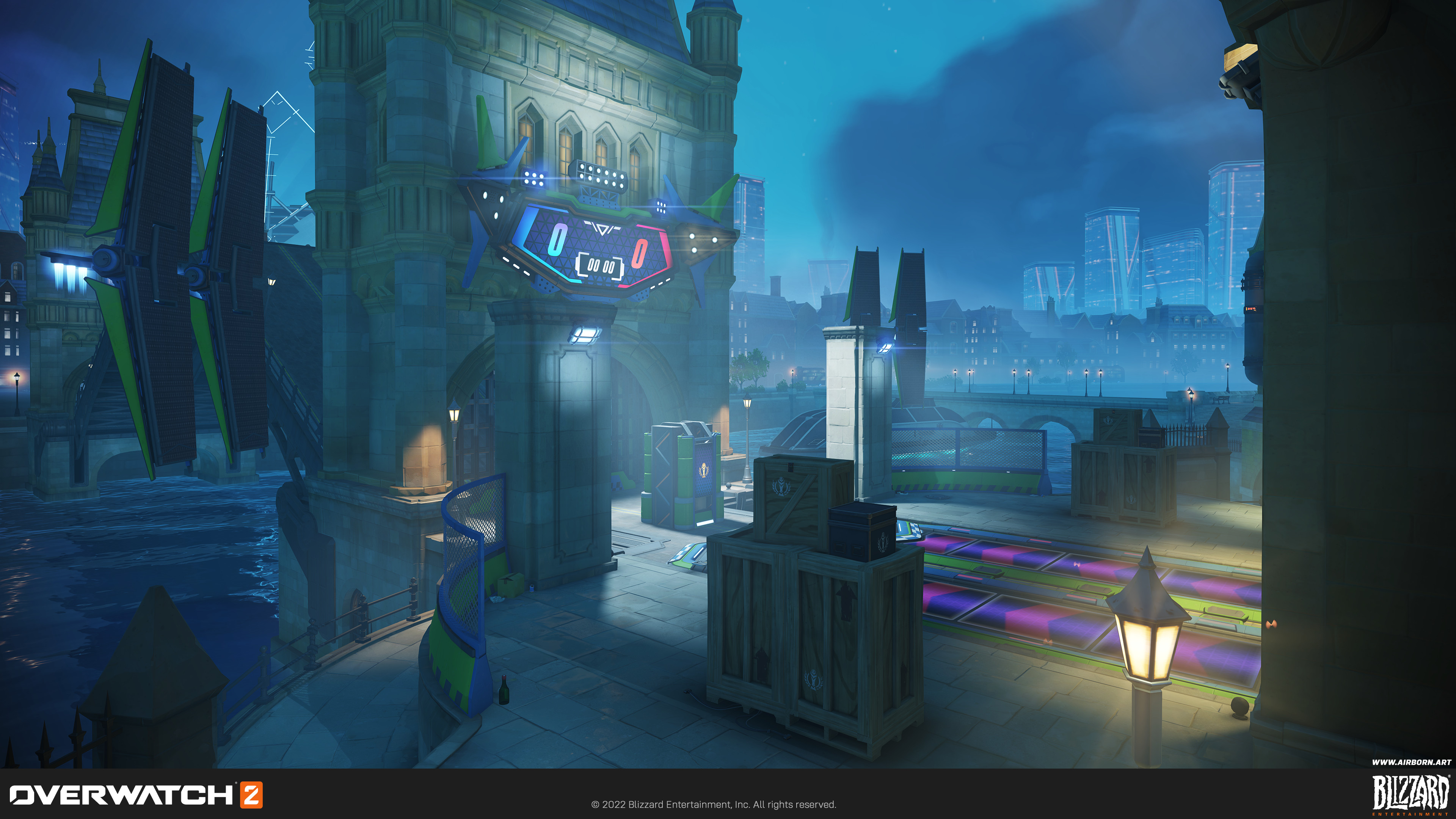 Additional stadium kits and modules for the final payload point. Stadium payload tracks done by Blizzard. Bridge was done by Denys Yarmola.