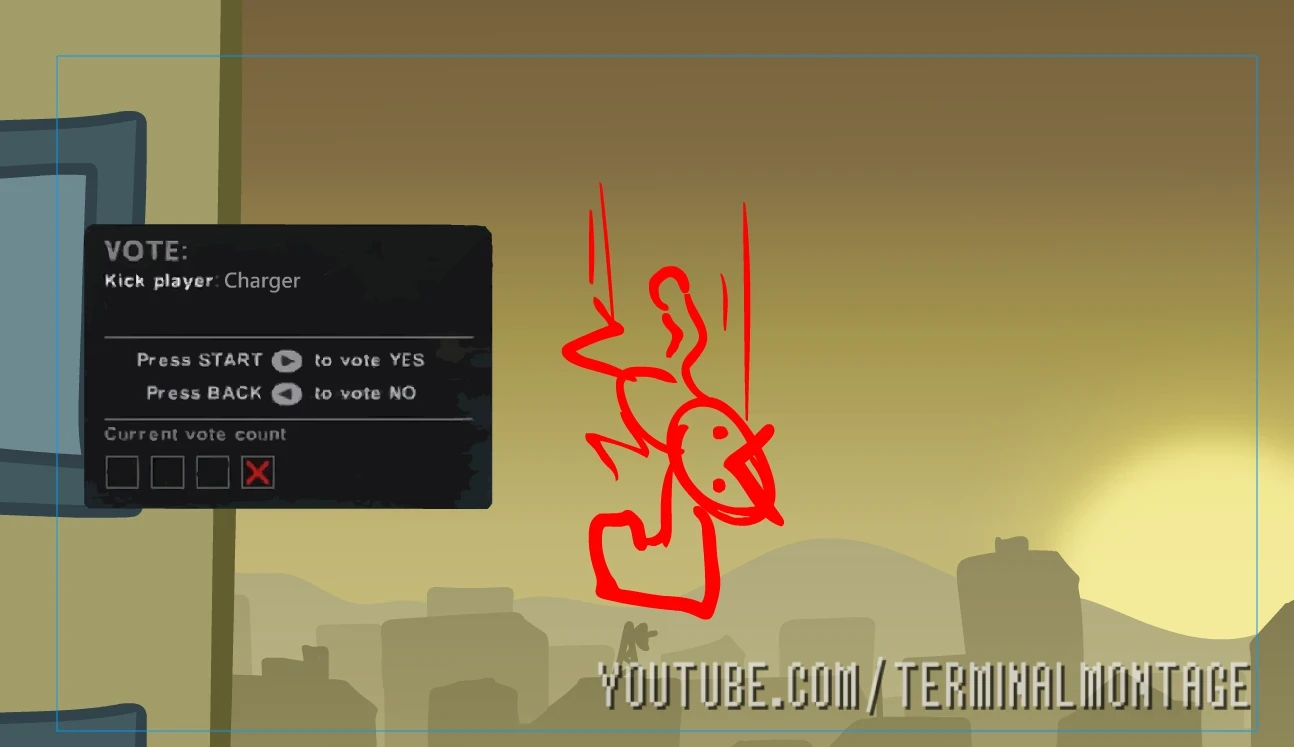 A little joke I added to the animatic! I had hundreds of hours logged into Left 4 Dead 2 versus mode. It was one of my favorite games!