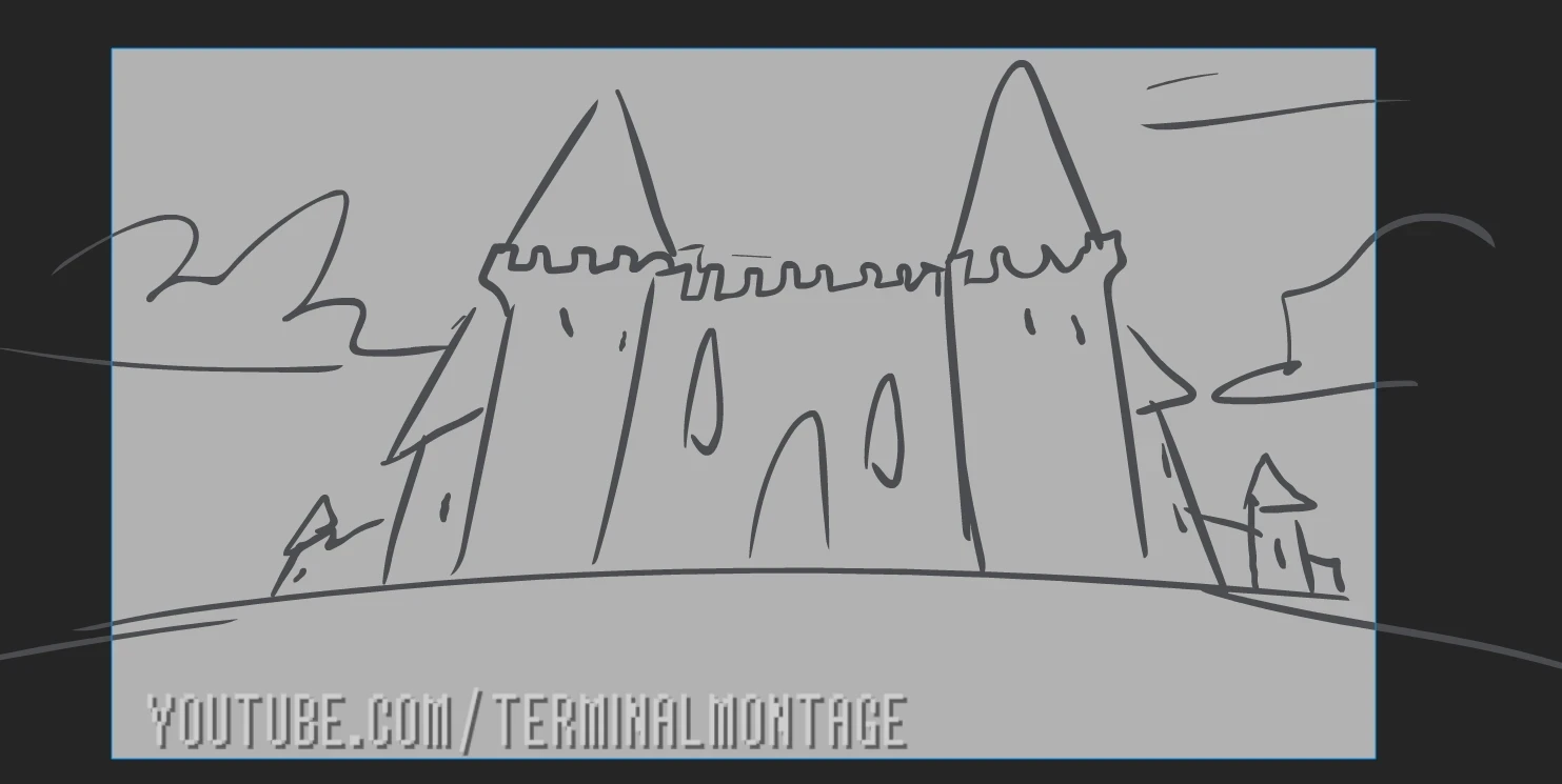 Screenshot of Animatic before I worked on the shot.