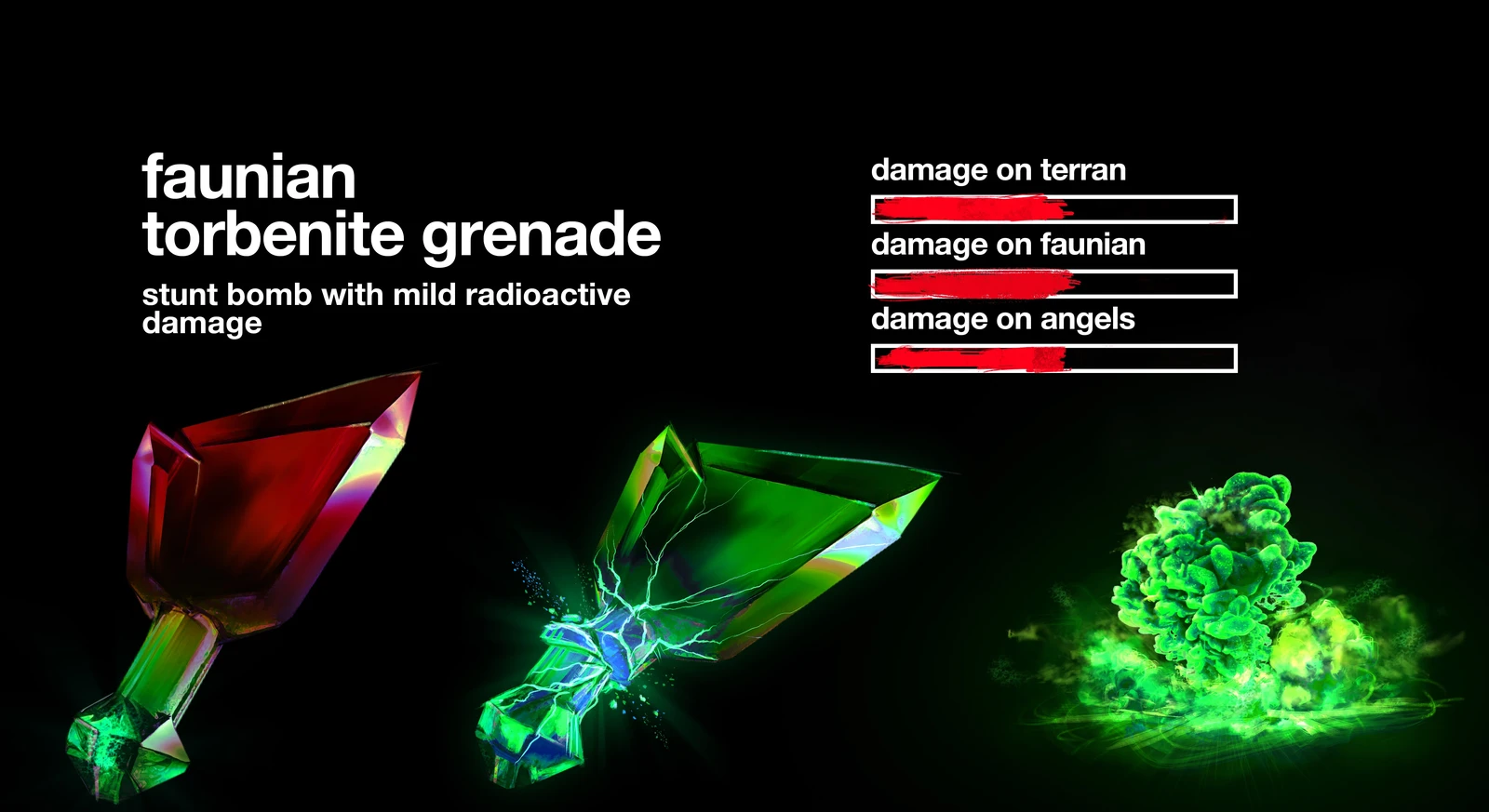 this is the natural most damaging one with a very radioactive type of crystal