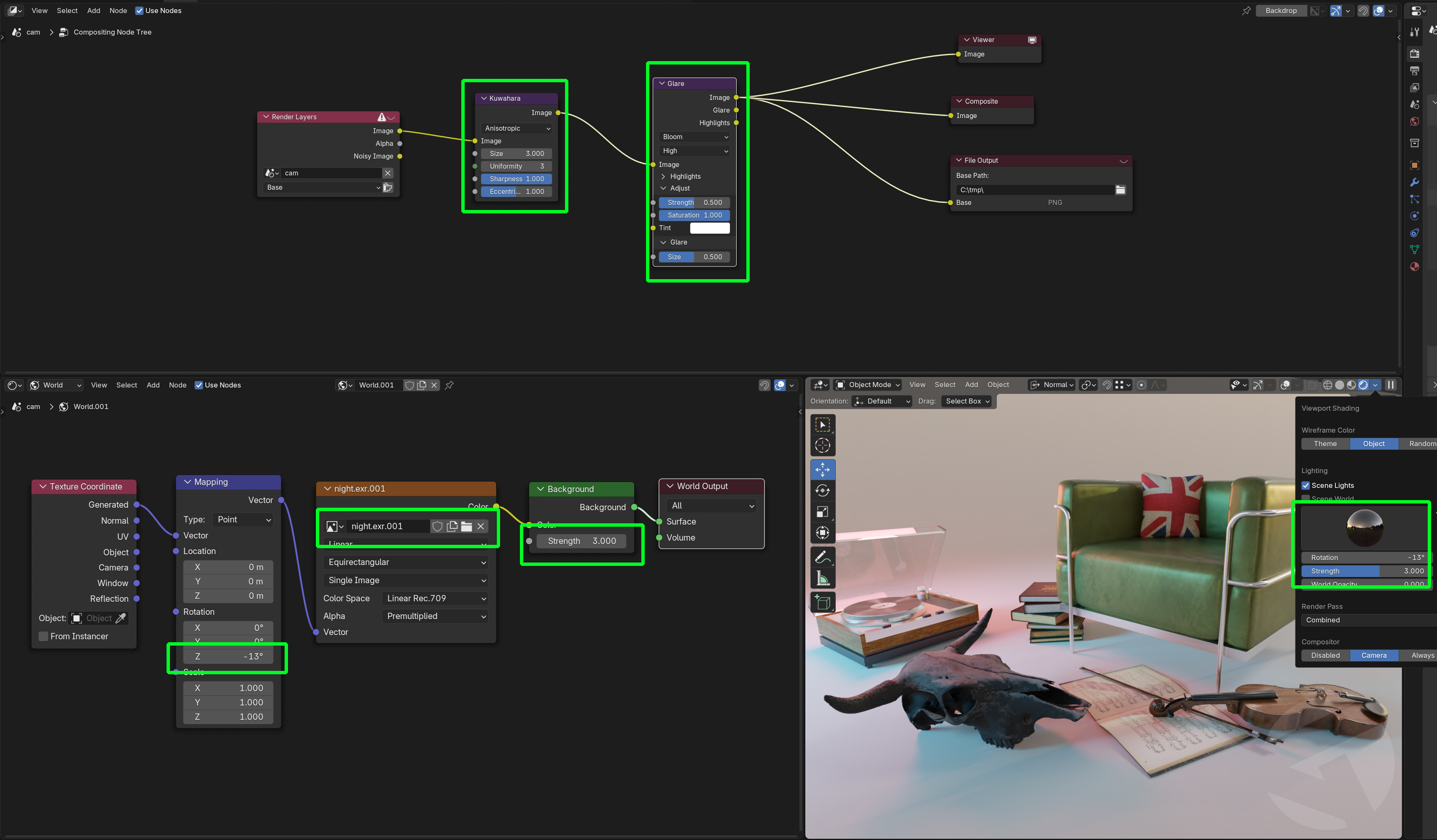 Using Kuwahara &amp; Bloom post process.
Also utilizing the World Properties to influence the .EXR lighting direction and intensity. ©The Consulting Detective.
