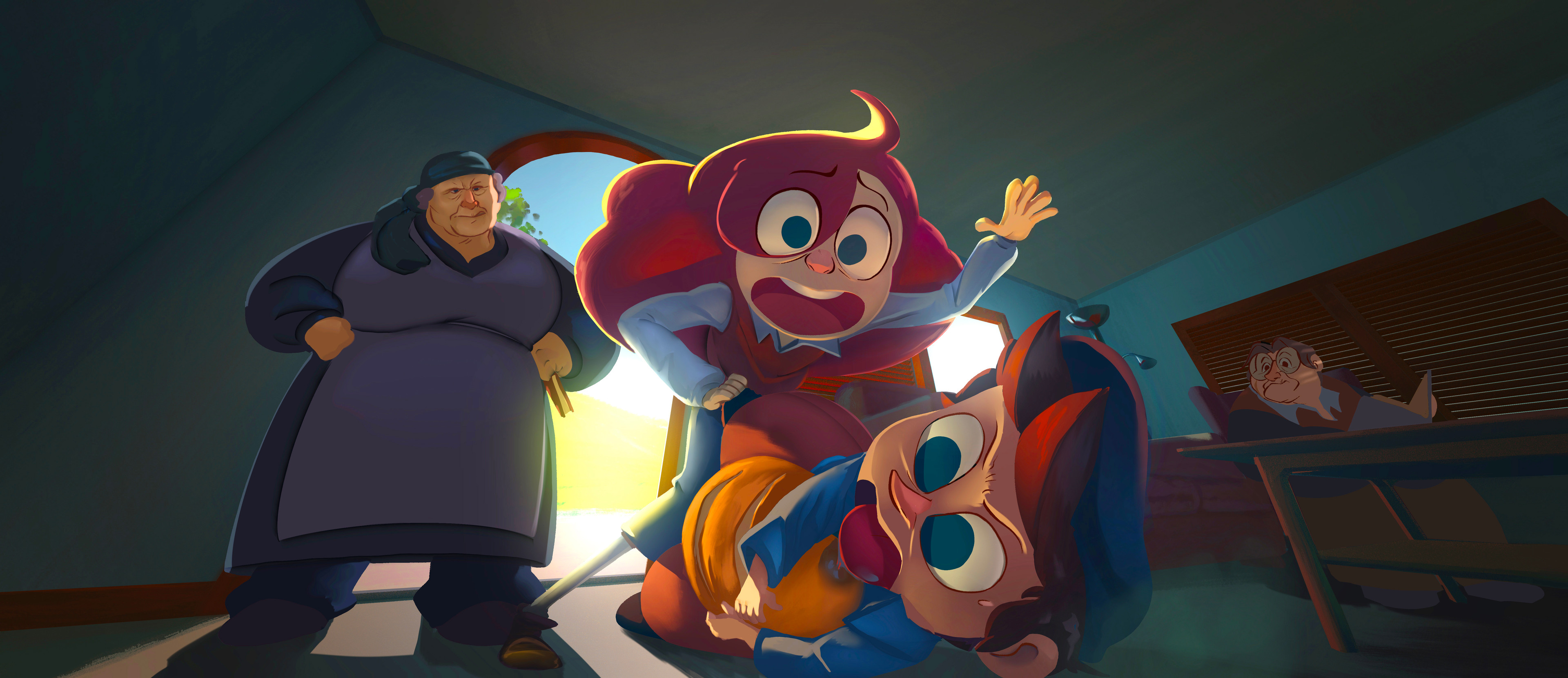 Caught in the Act — A Stern Interruption
