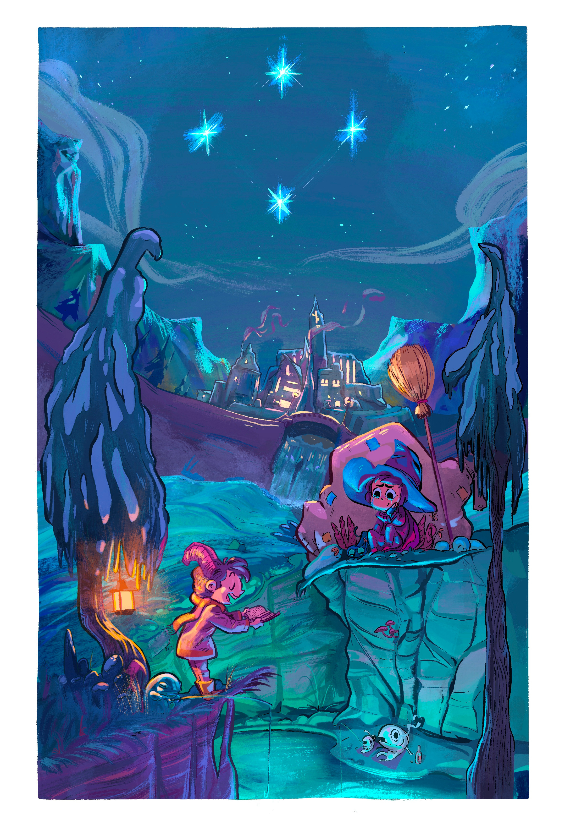 The Celestial Path — A Midnight Ascent
