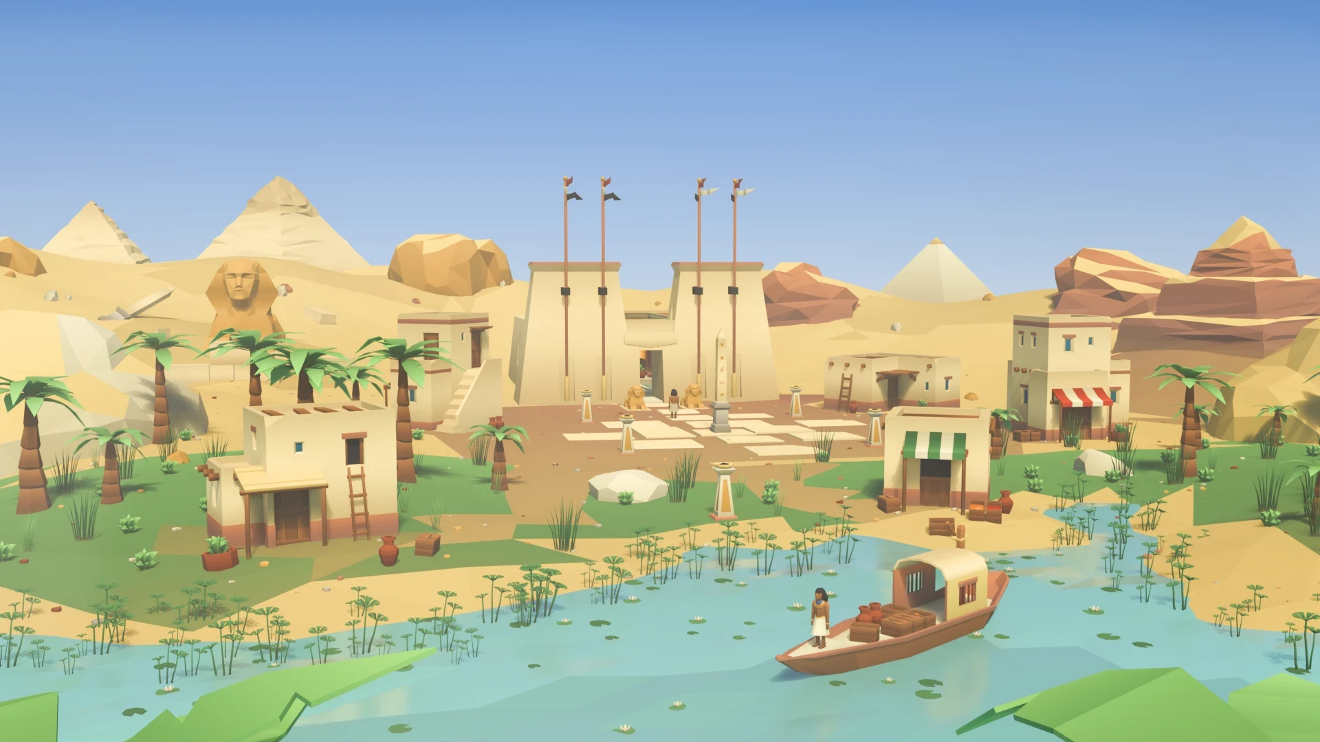 ArtStation - Low Poly Ancient Egypt Environment Pack