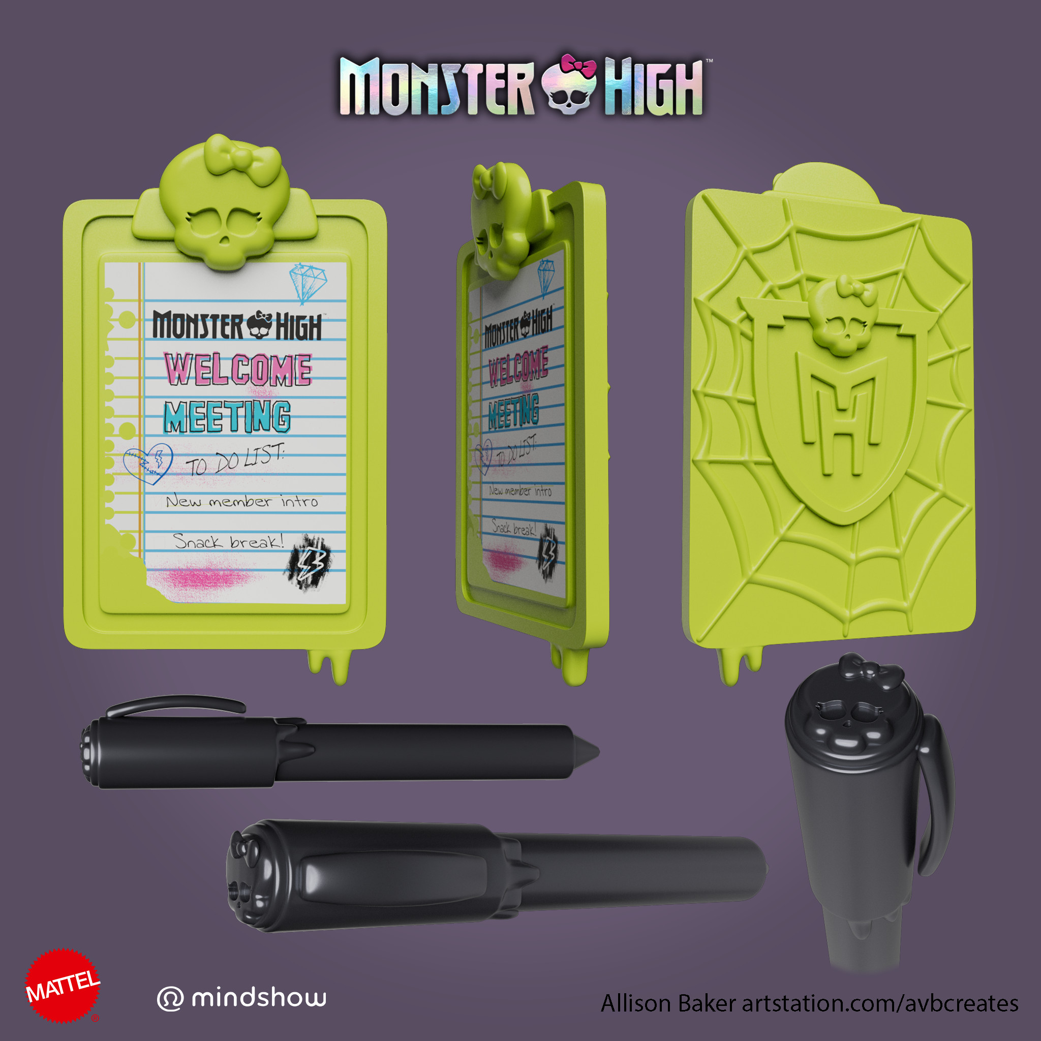 Clipboard and pen renders