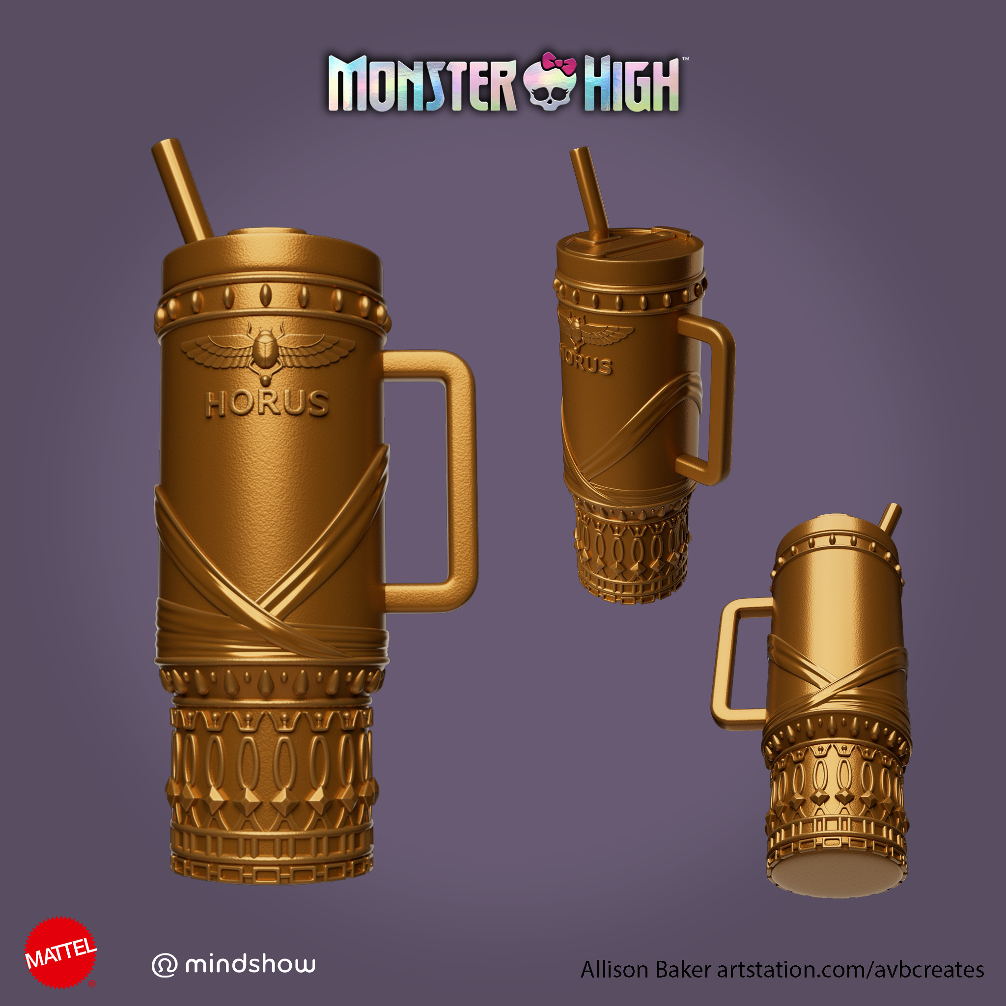 Horus cup renders