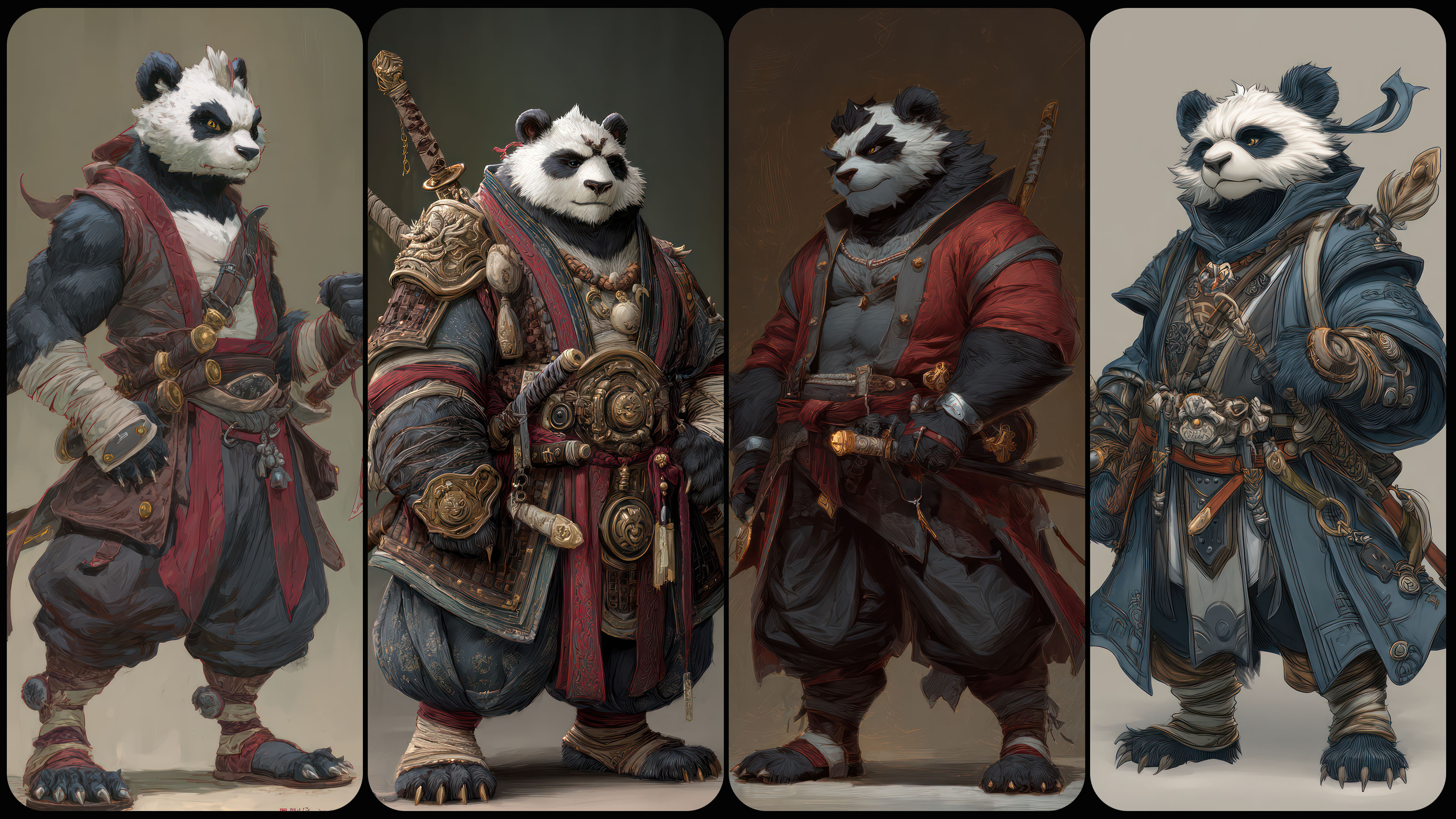 240 Panda Warrior - Cartoon Character Reference Image Pack v.345 |4K|
https://www.artstation.com/a/50642485
