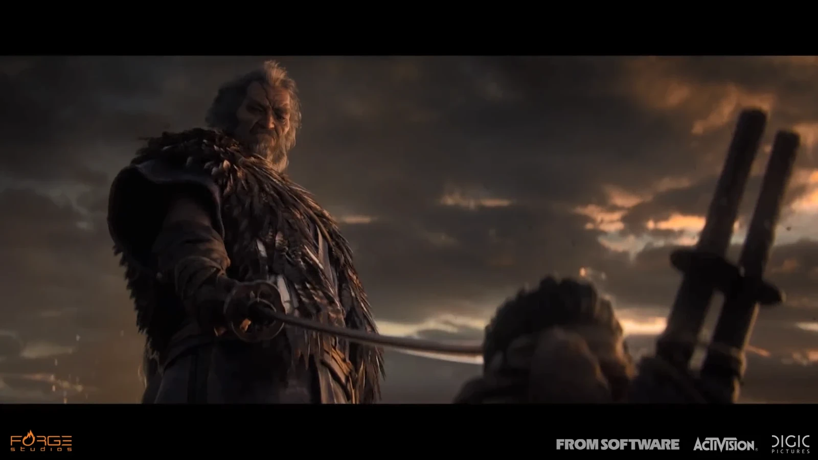 The leader's katana asset has been created as commissioned by DIGIC Pictures in the production of the short movie "SEKIRO: SHADOWS DIE TWICE Story Preview Trailer"
